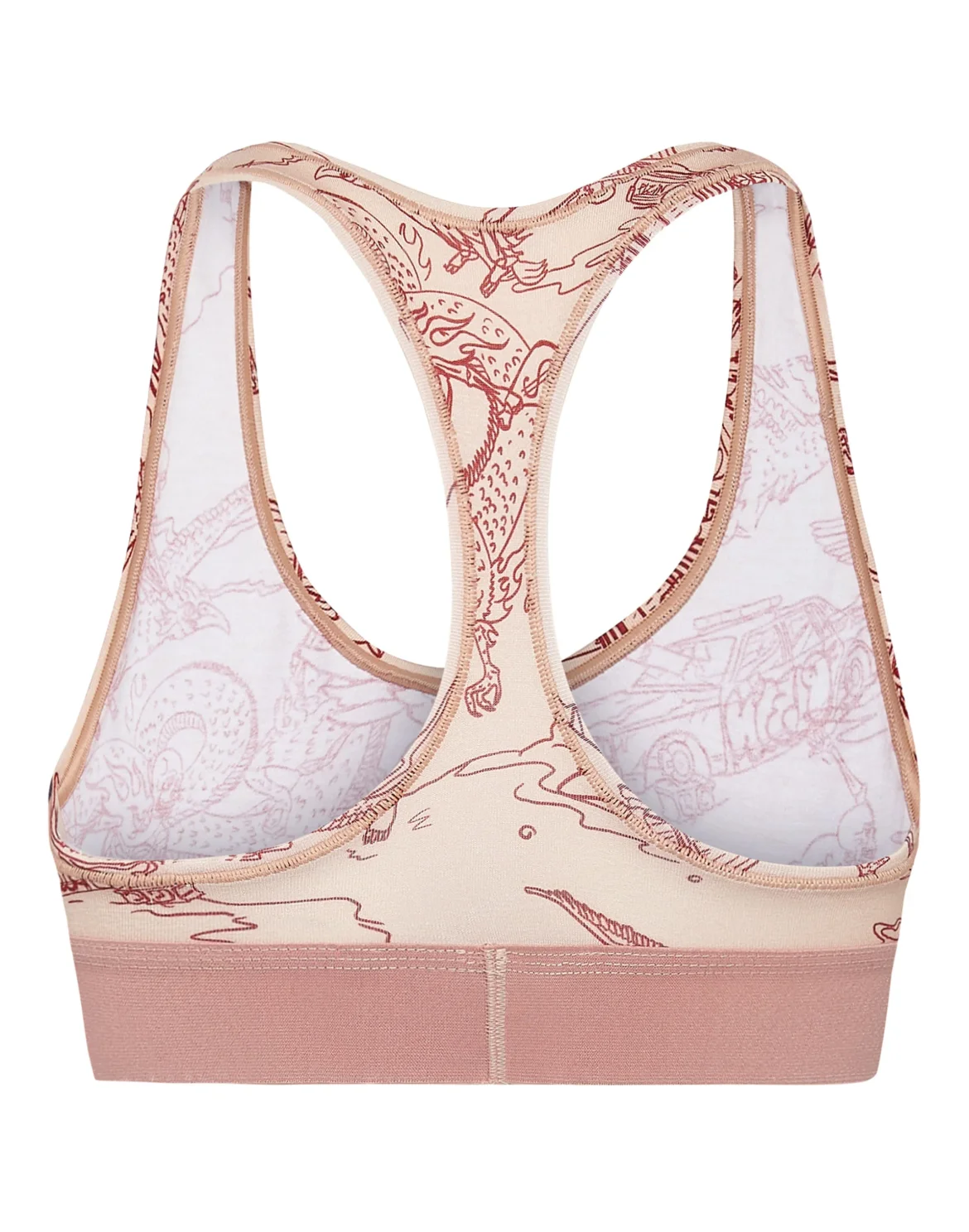 Bra Stones Skeleton tattoo, цвет: Оранжевый