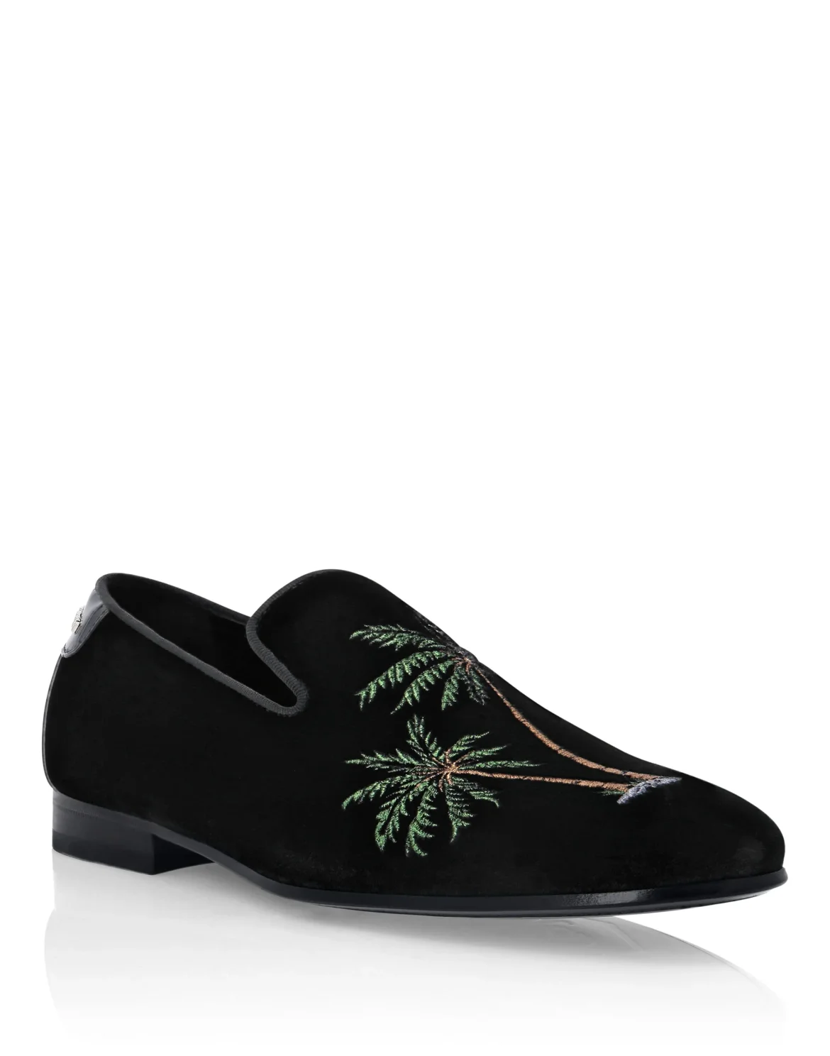 Velvet Loafers Palms, цвет: Черный