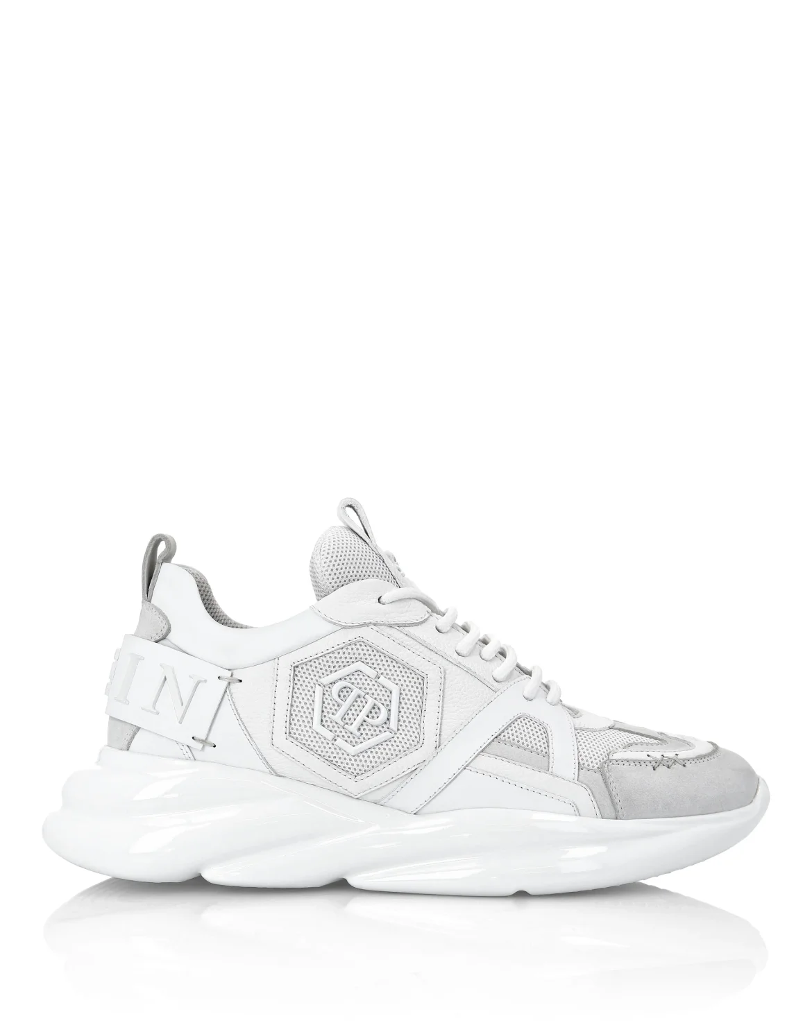 Runner mix materials Plein Hurricane, цвет: Белый