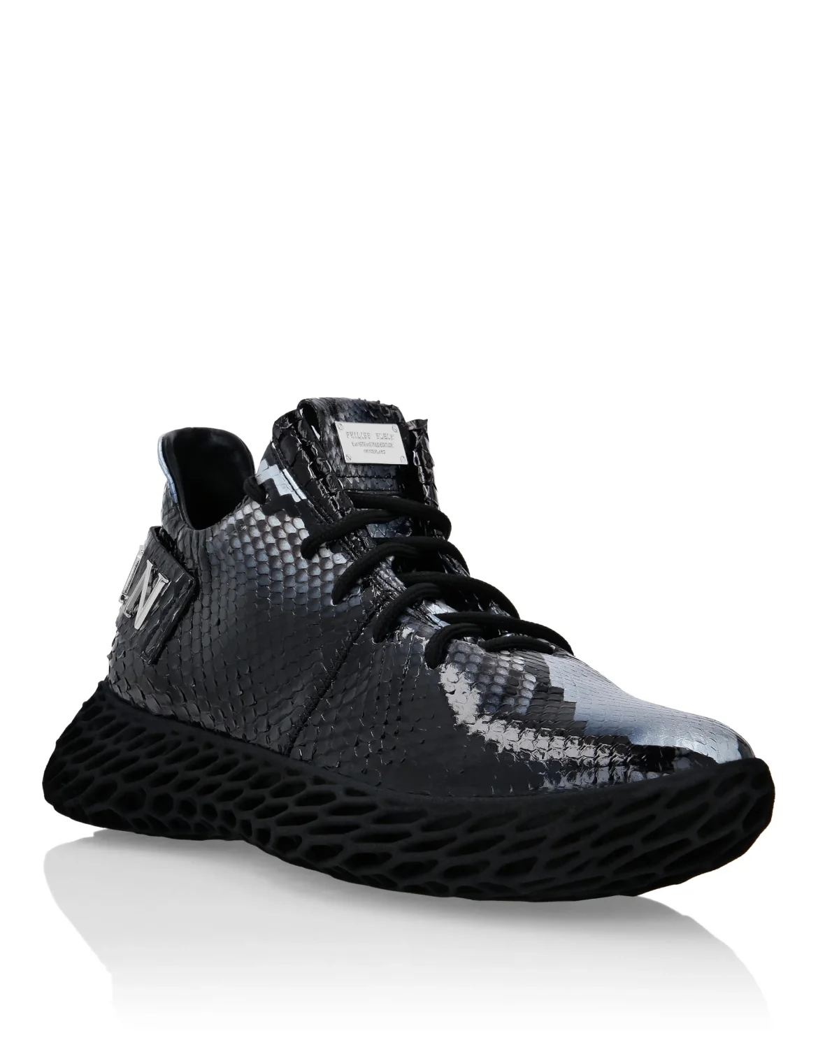 RUNNER SNEAKERS $KELETON CAMOUFLAGE LIMITED EDITION, цвет: Черный