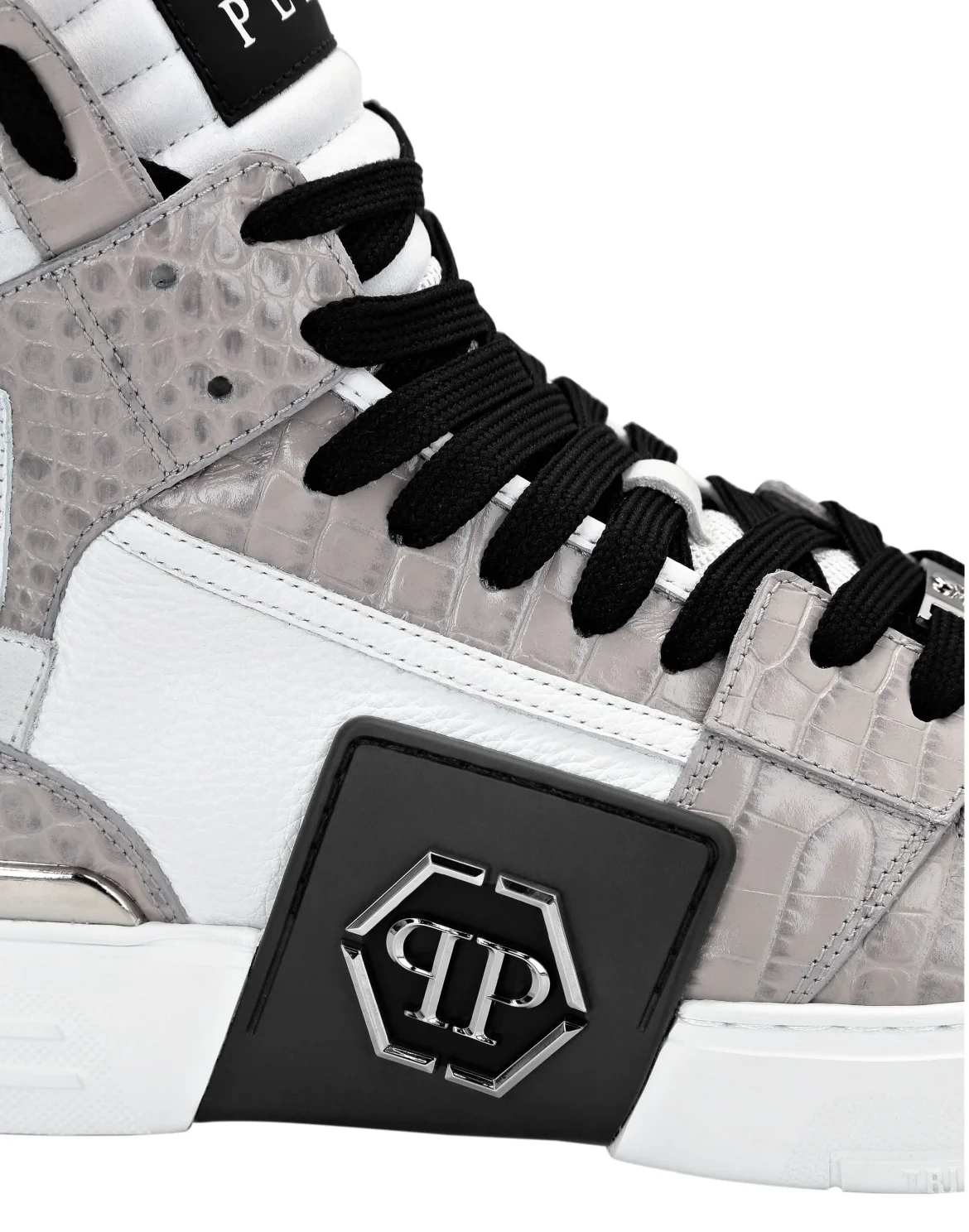 HI-TOP SNEAKERS PHANTOM KICK$ Crocco Platinum HEXAGON, цвет: Серый