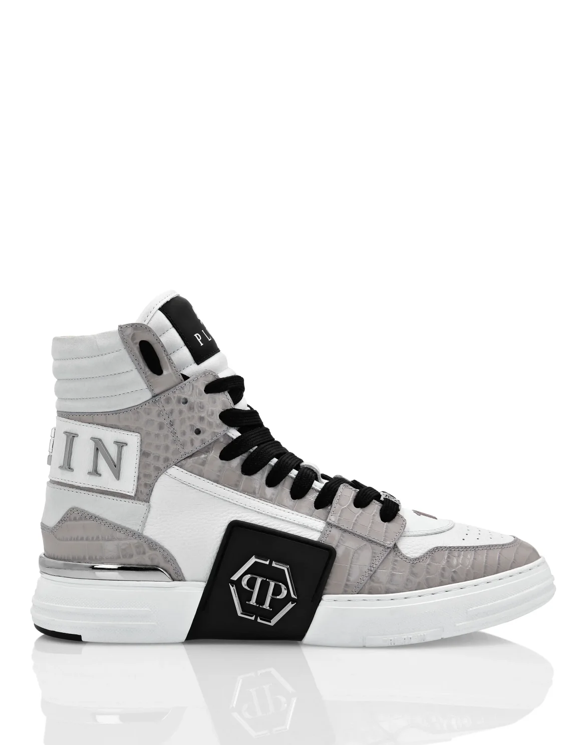 HI-TOP SNEAKERS PHANTOM KICK$ Crocco Platinum HEXAGON, цвет: Серый
