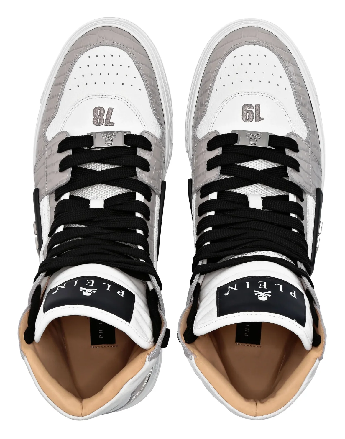 HI-TOP SNEAKERS PHANTOM KICK$ Crocco Platinum HEXAGON, цвет: Серый