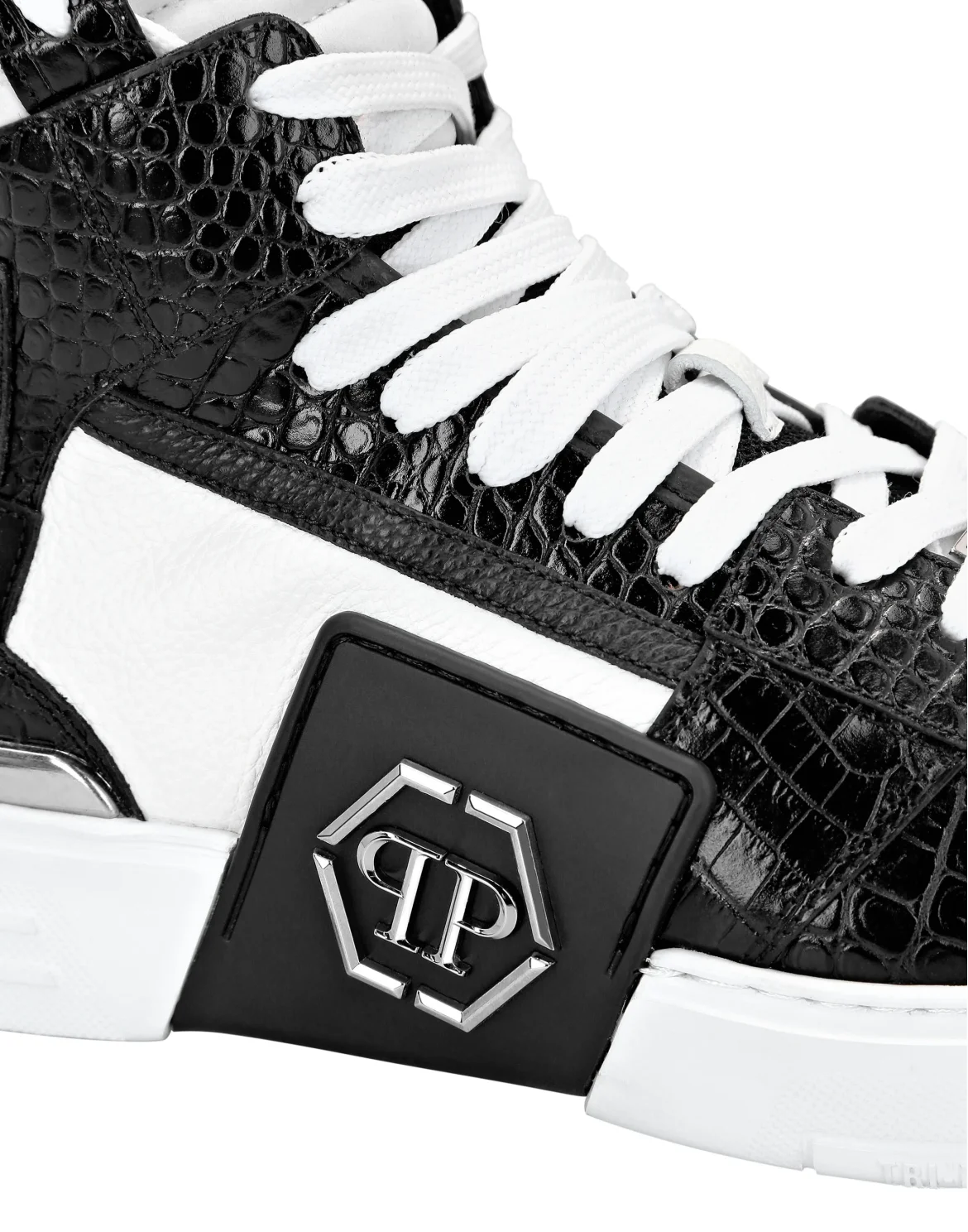 HI-TOP SNEAKERS PHANTOM KICK$ Crocco Platinum HEXAGON, цвет: Белый
