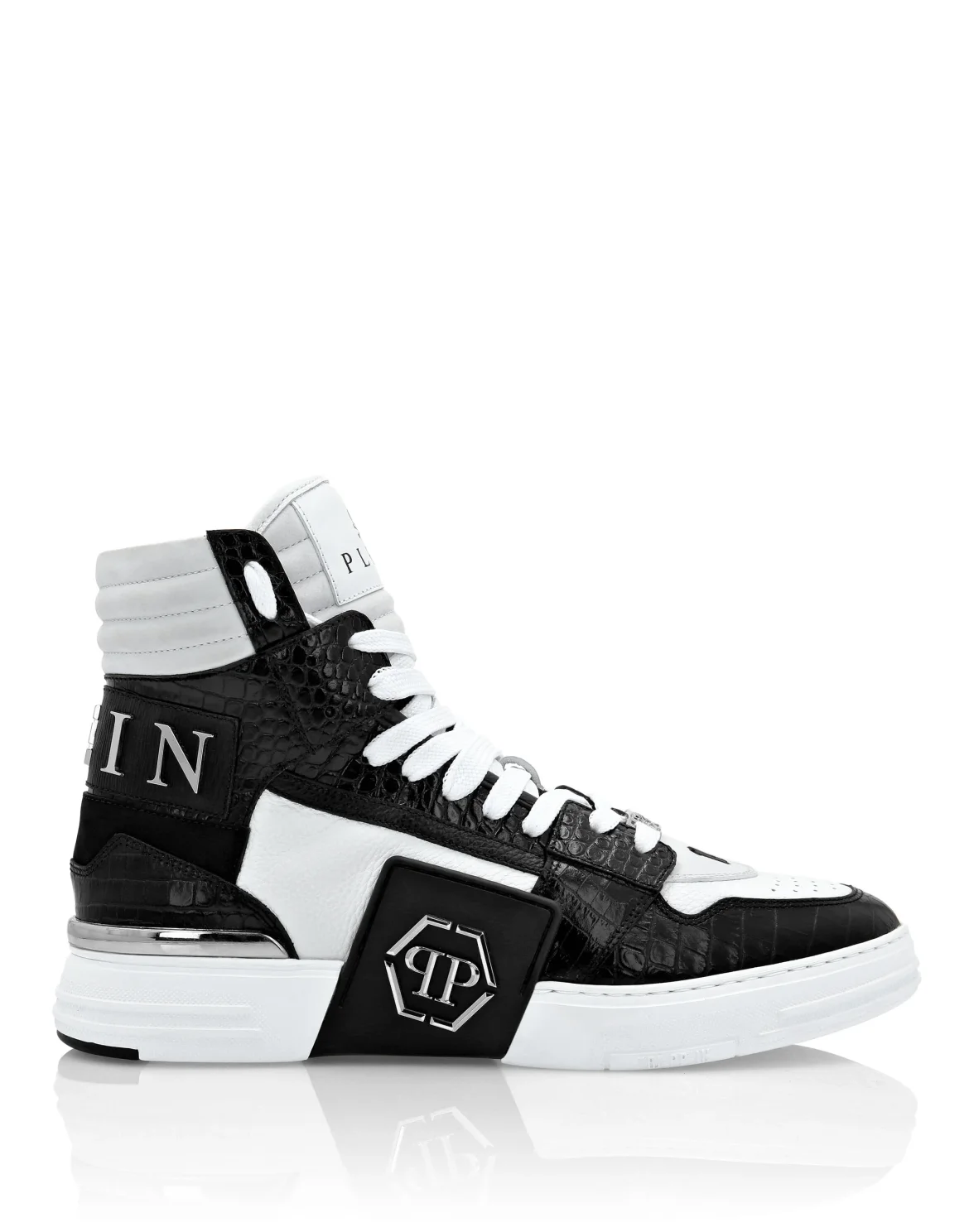 HI-TOP SNEAKERS PHANTOM KICK$ Crocco Platinum HEXAGON, цвет: Белый