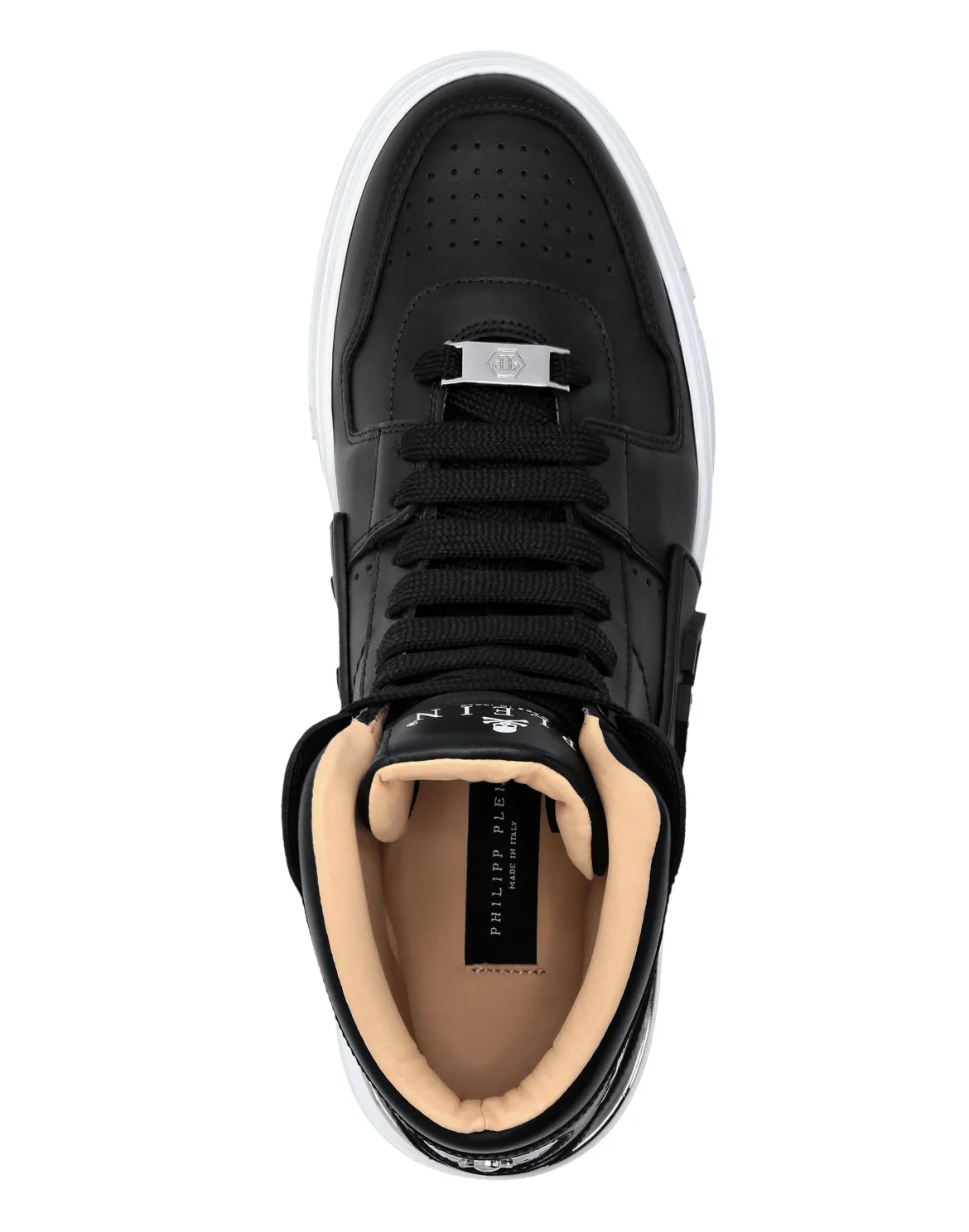 HI-TOP SNEAKERS NOTORIOUS KICK$ LEATHER HEXAGON, цвет: Черный
