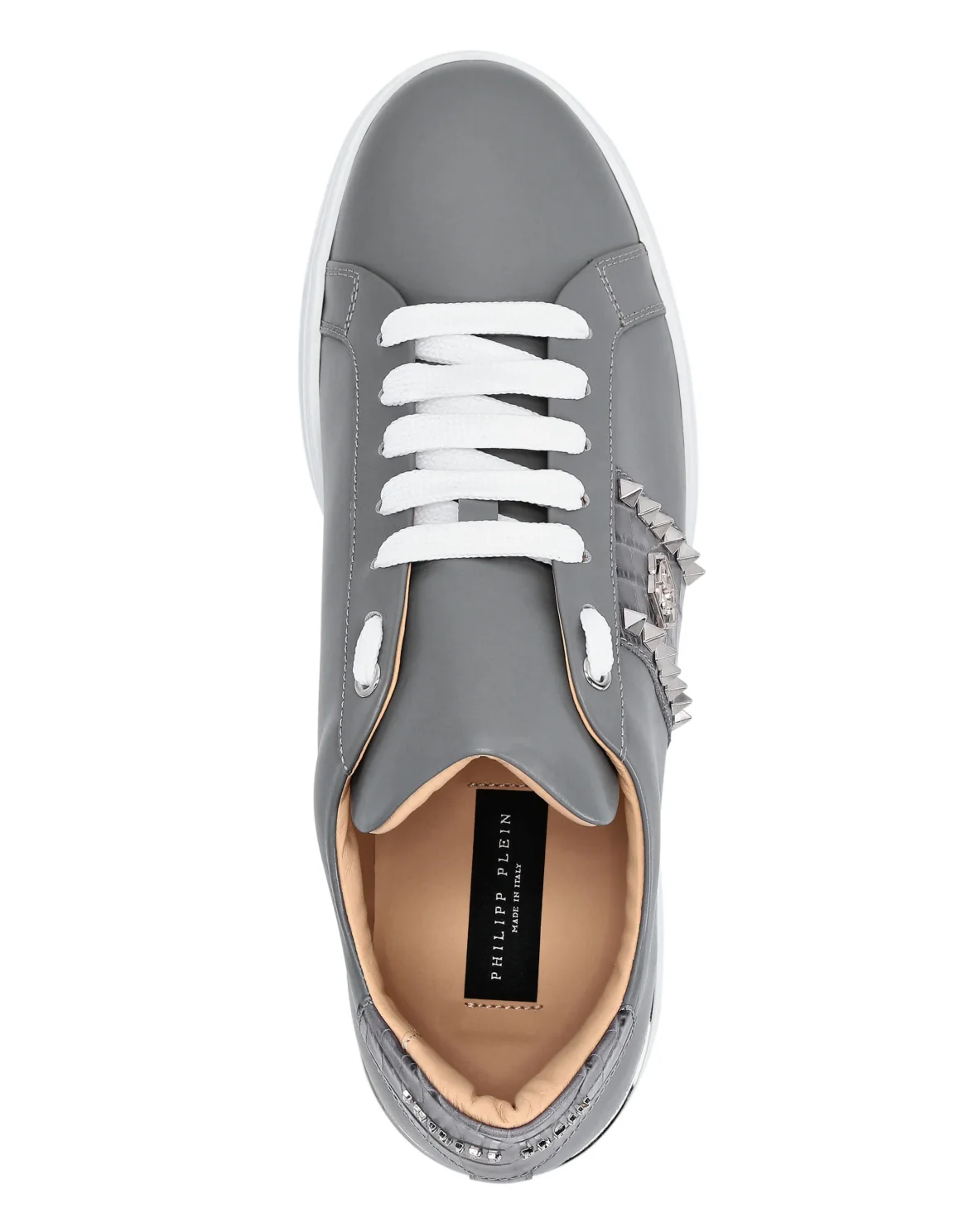 Leather Lo-Top Sneakers Signature, цвет: Серый