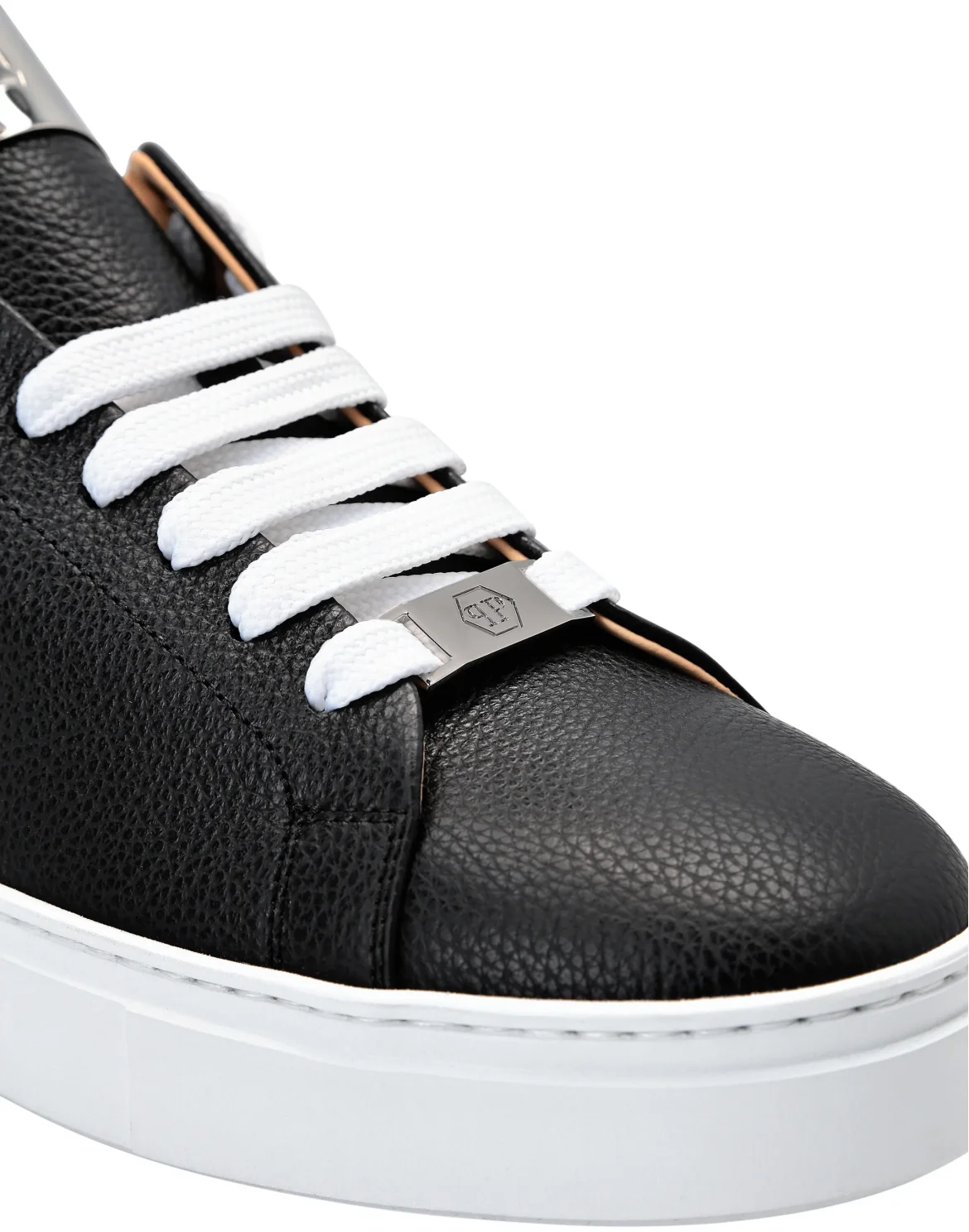LO-TOP SNEAKERS SILVER $URFER DEER PRINT, цвет: Черный