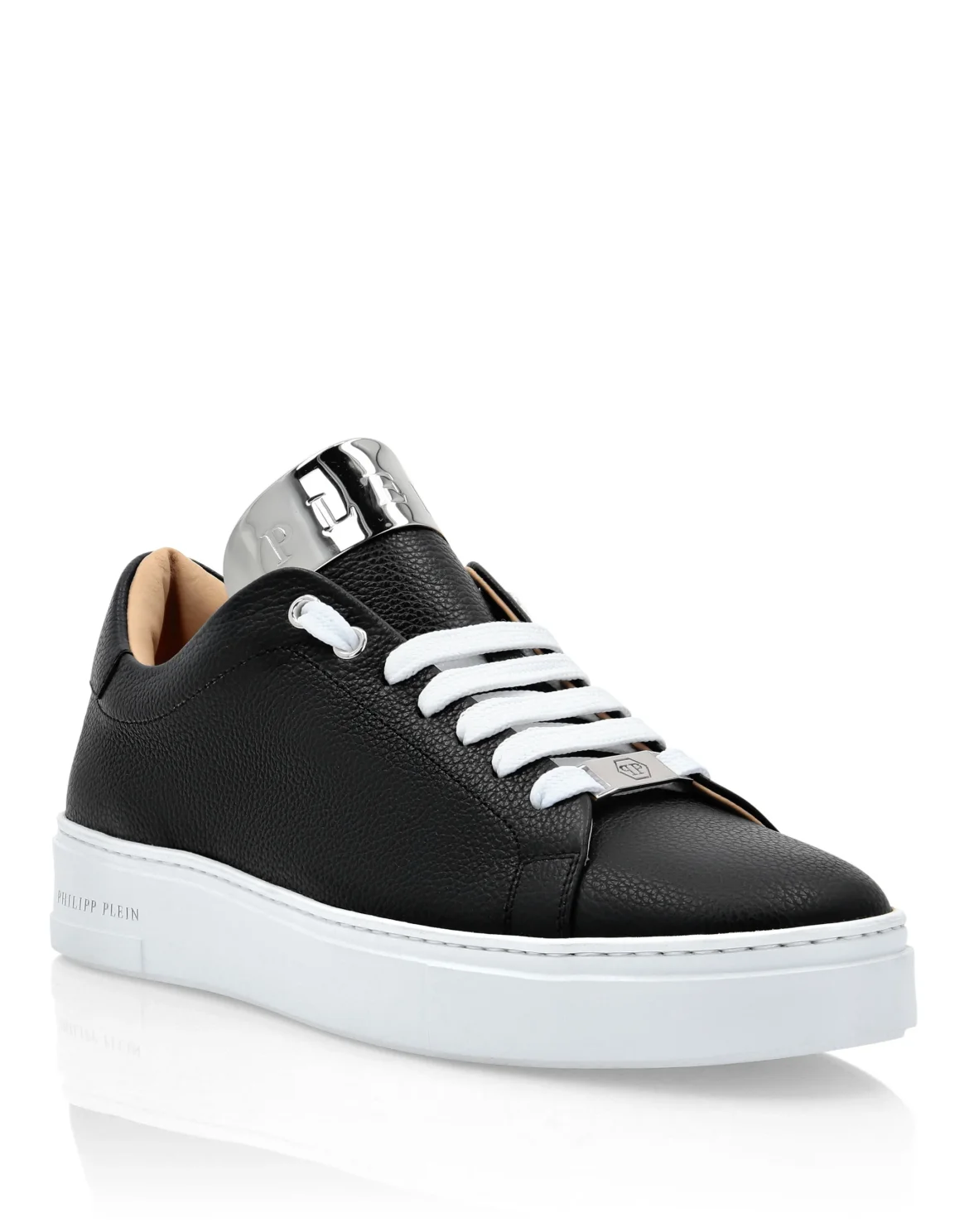 LO-TOP SNEAKERS SILVER $URFER DEER PRINT, цвет: Черный