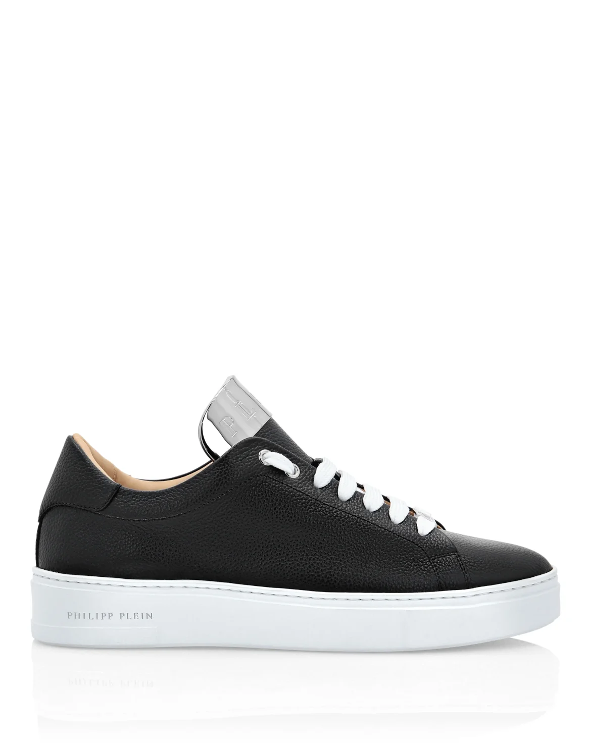 LO-TOP SNEAKERS SILVER $URFER DEER PRINT, цвет: Черный