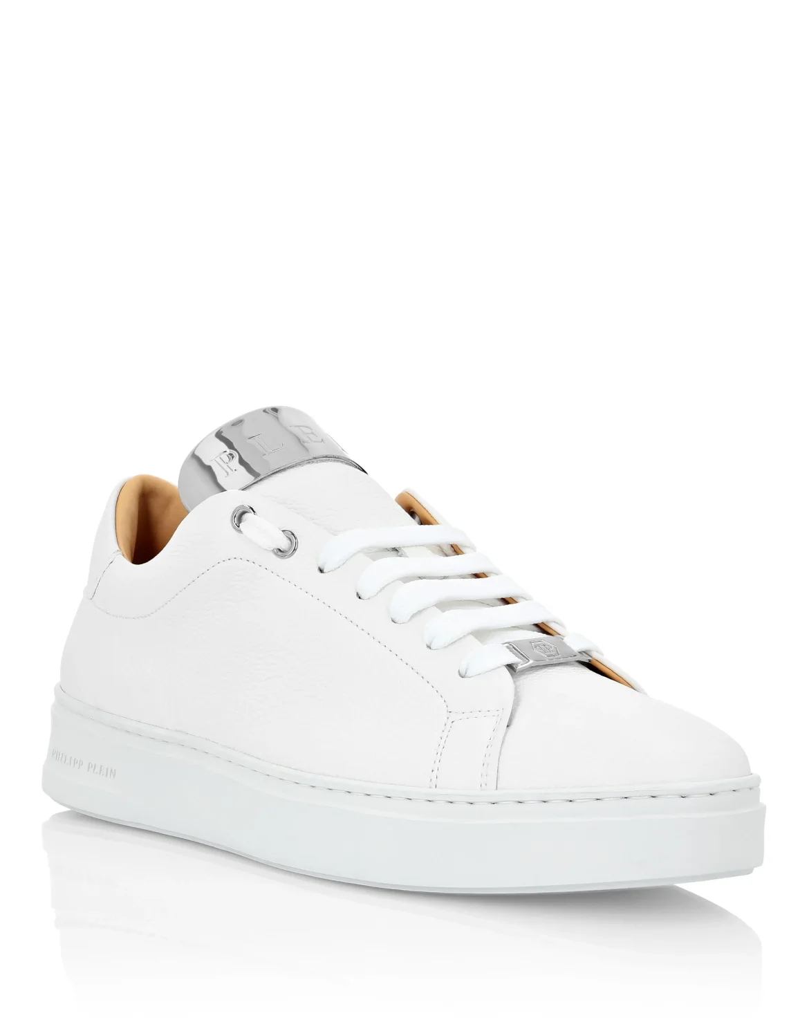 LO-TOP SNEAKERS SILVER $URFER LEATHER, цвет: Белый