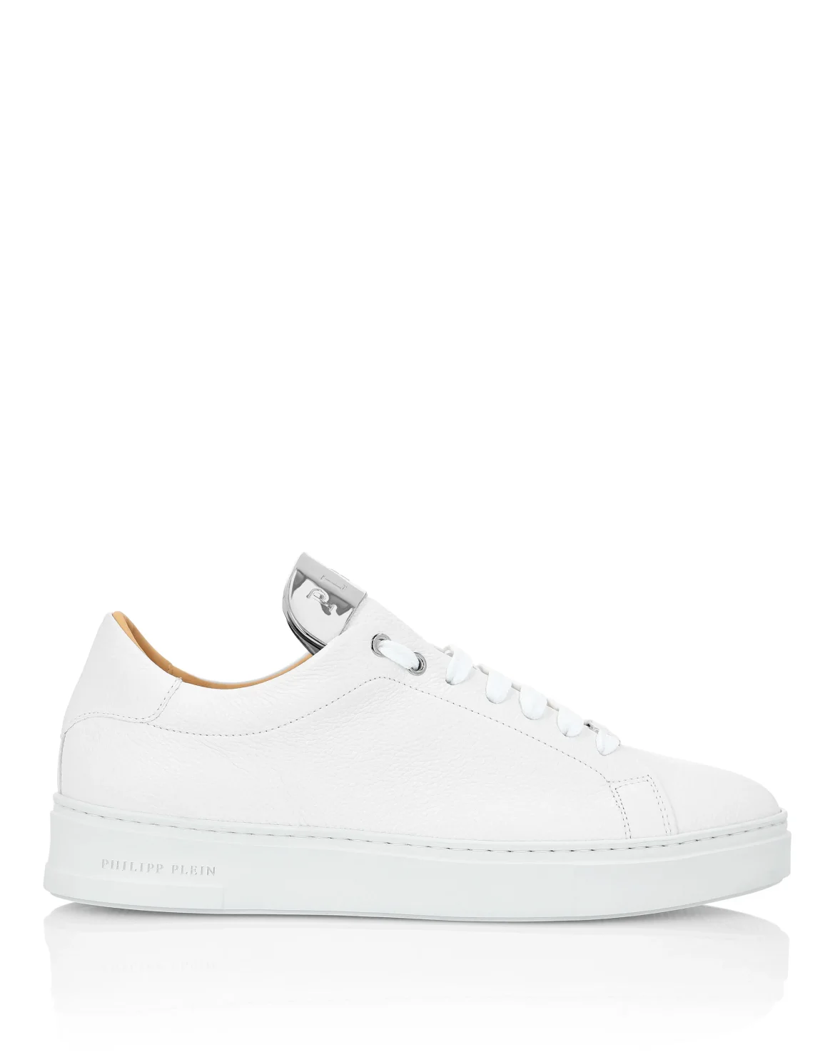LO-TOP SNEAKERS SILVER $URFER LEATHER, цвет: Белый