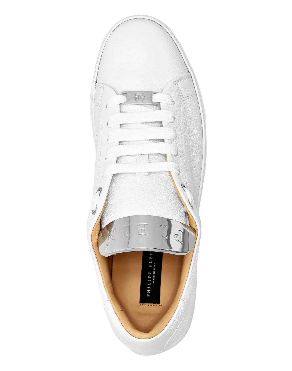LO-TOP SNEAKERS SILVER $URFER LEATHER, цвет: Белый