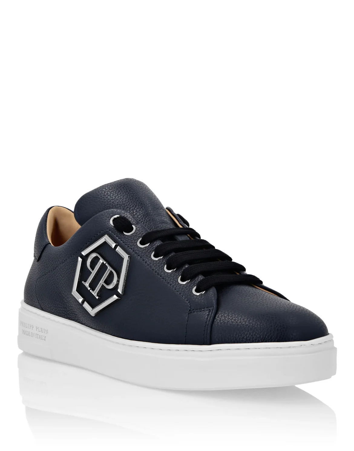 Leather Lo-Top Sneakers Hexagon, цвет: Синий
