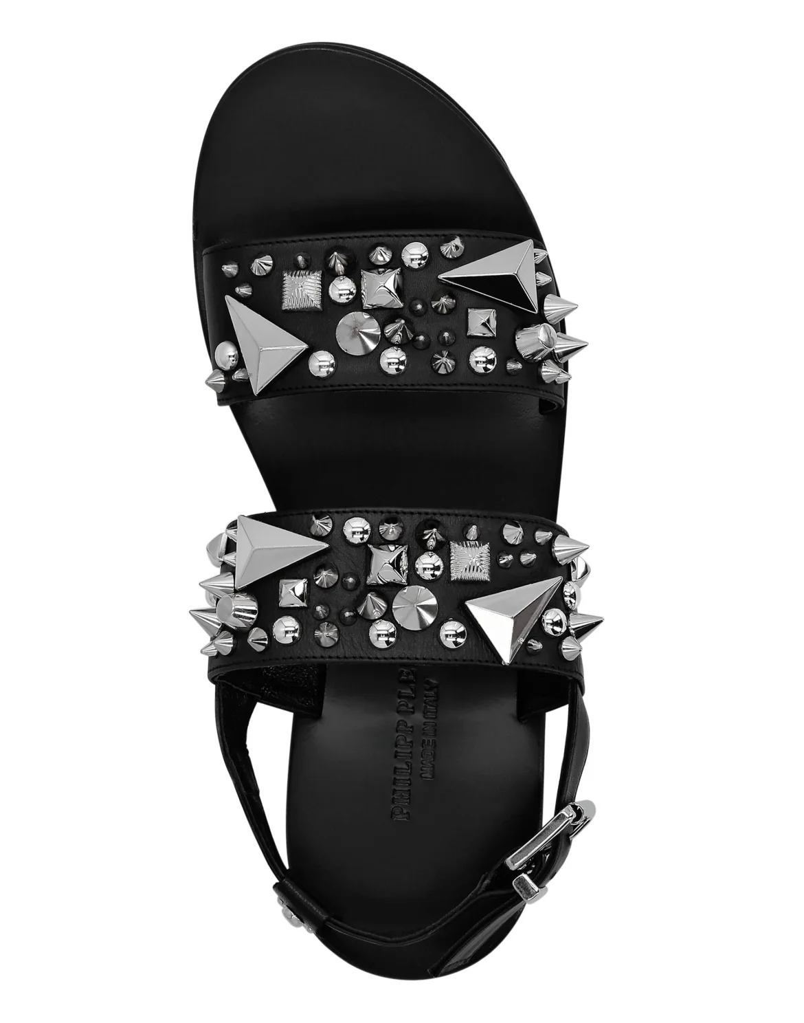 Leather Sandals  Studs, цвет: Черный