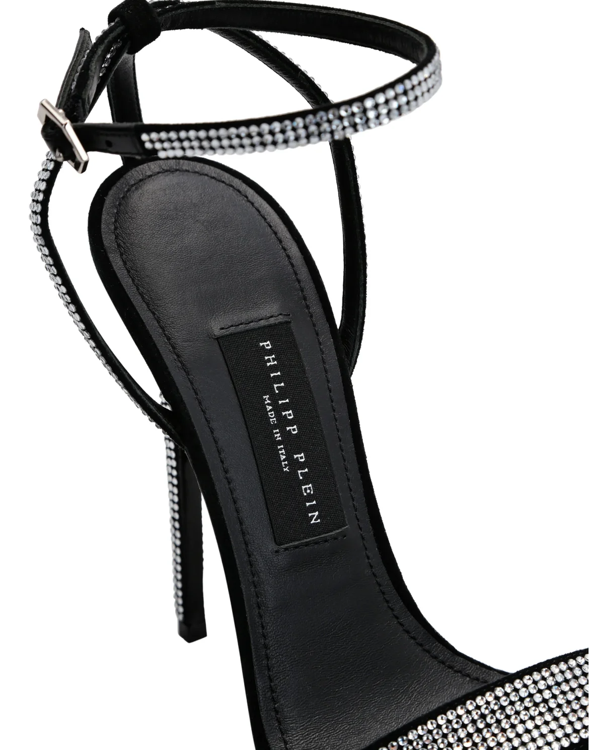 Crystal Ankle Strap Sandals, цвет: Прозрачный