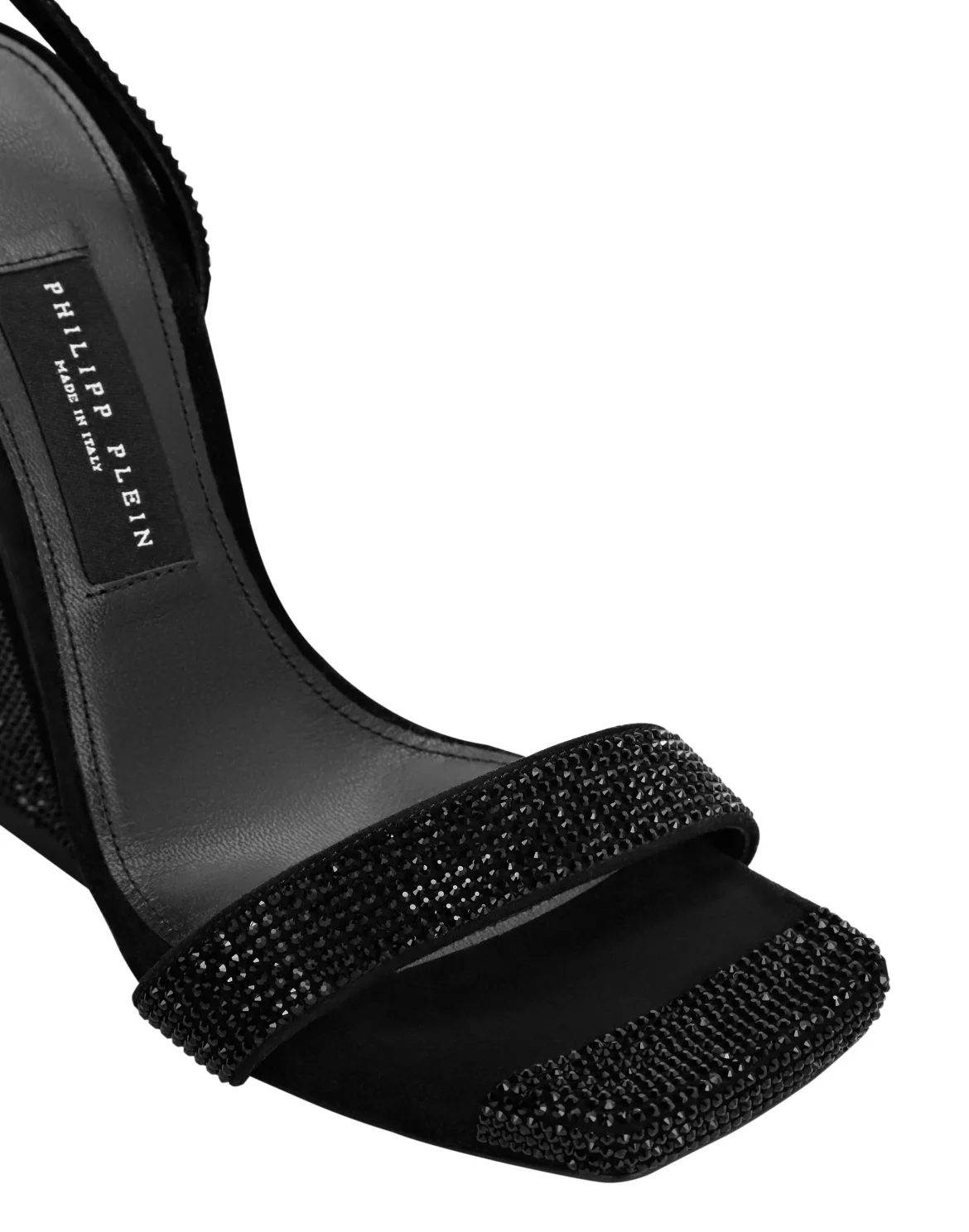 Ankle Strap Suede Sandals, цвет: Черный
