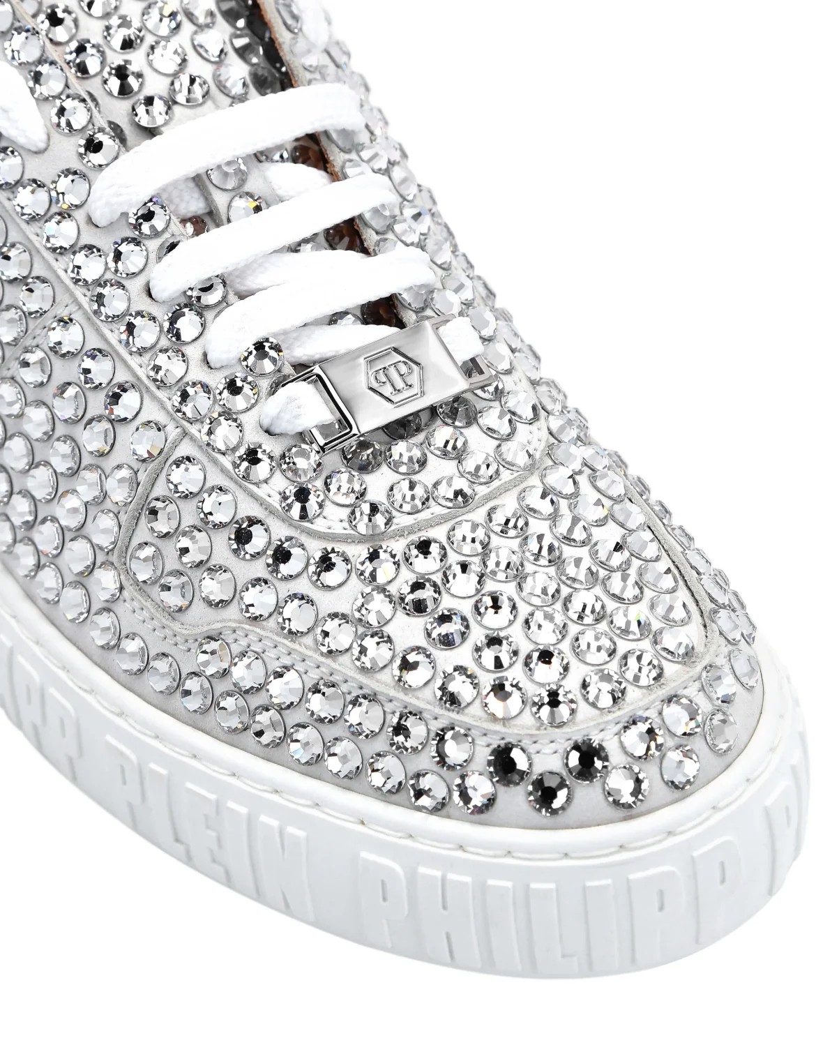 Leather Lo-Top Sneakers Full Stones  King Power, цвет: Белый