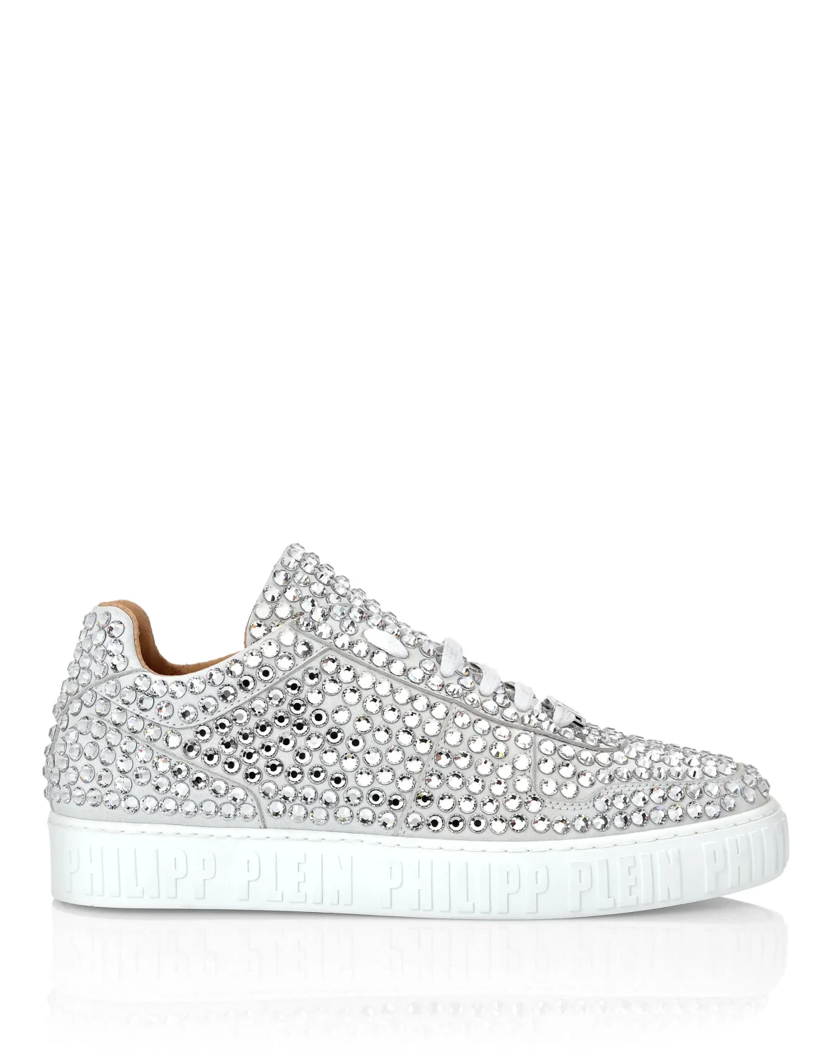 Leather Lo-Top Sneakers Full Stones  King Power, цвет: Белый