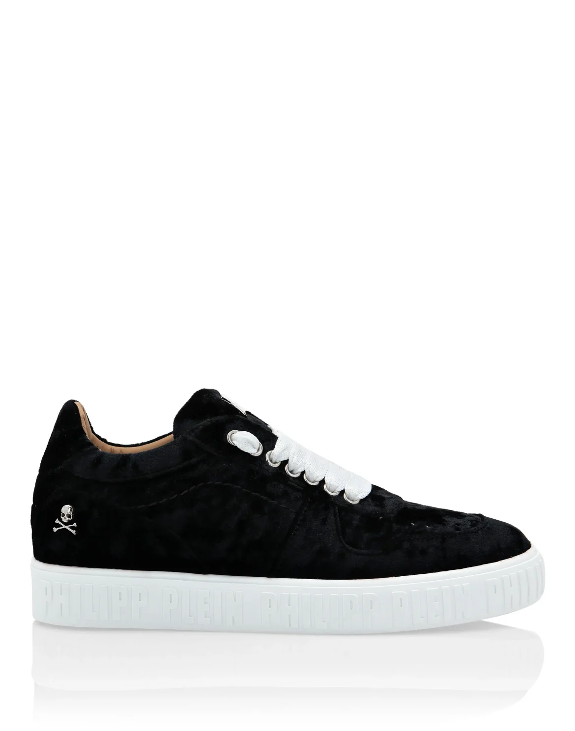 Velvet Lo-Top Sneakers Plein Hurricane, цвет: Черный