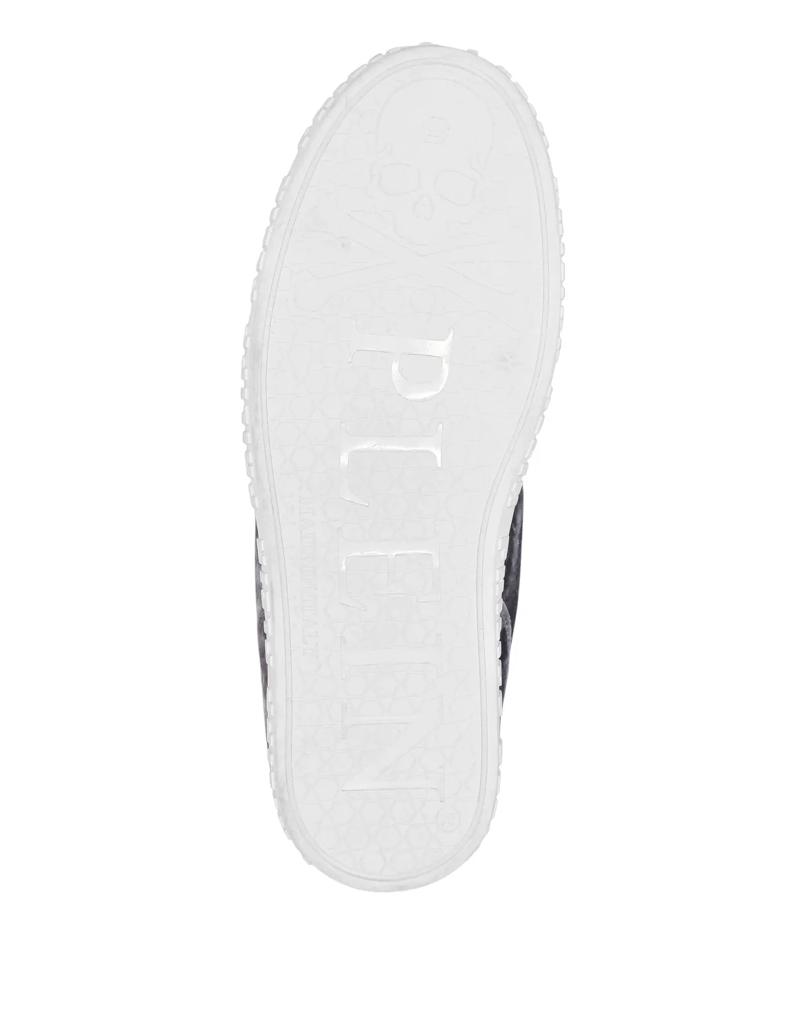 Velvet Lo-Top Sneakers Plein Hurricane, цвет: Серый