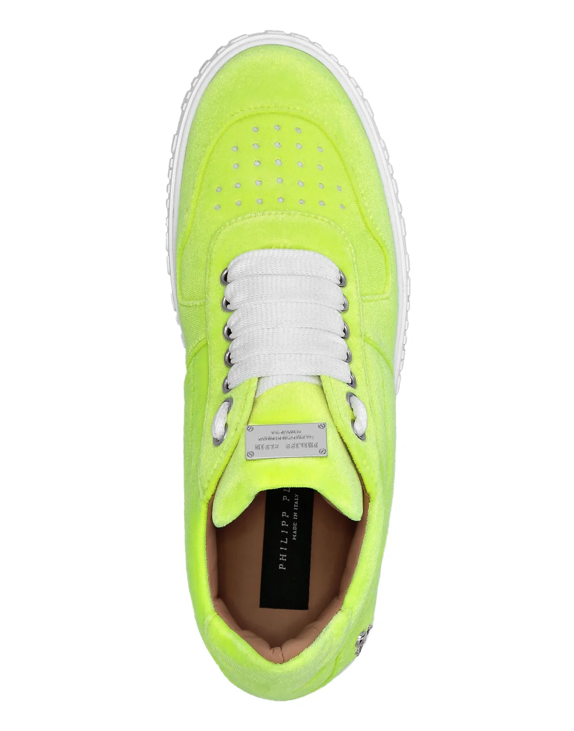 Velvet Lo-Top Sneakers King Power, цвет: Желтый