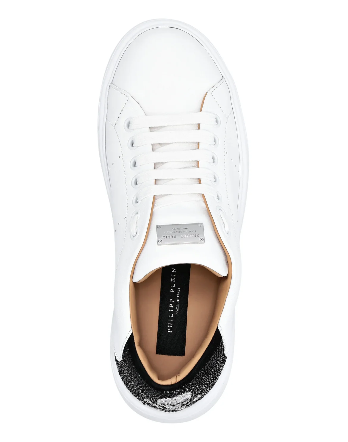 Leather Lo-Top Sneakers Skull, цвет: Белый