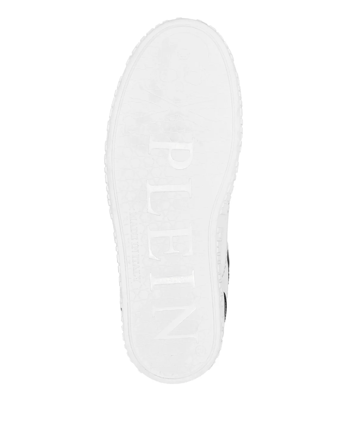 Leather Hi-Top Sneakers, цвет: Белый