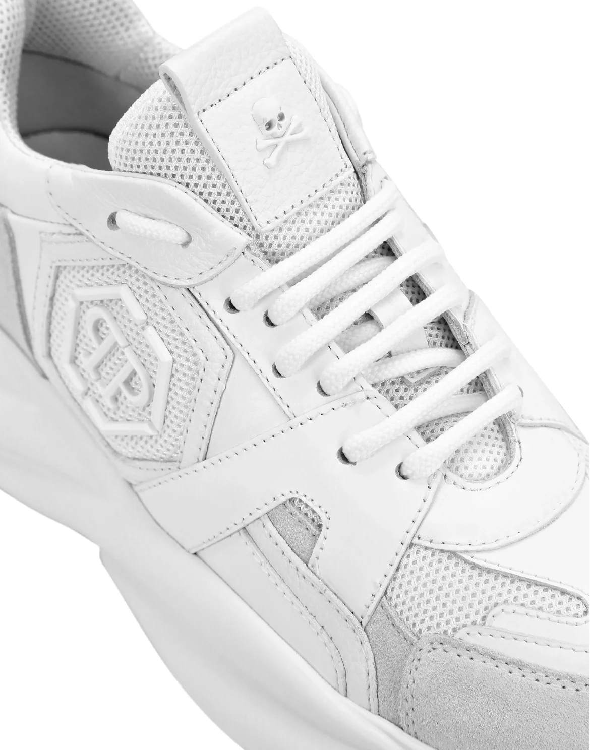 Runner mix materials Plein Hurricane, цвет: Белый