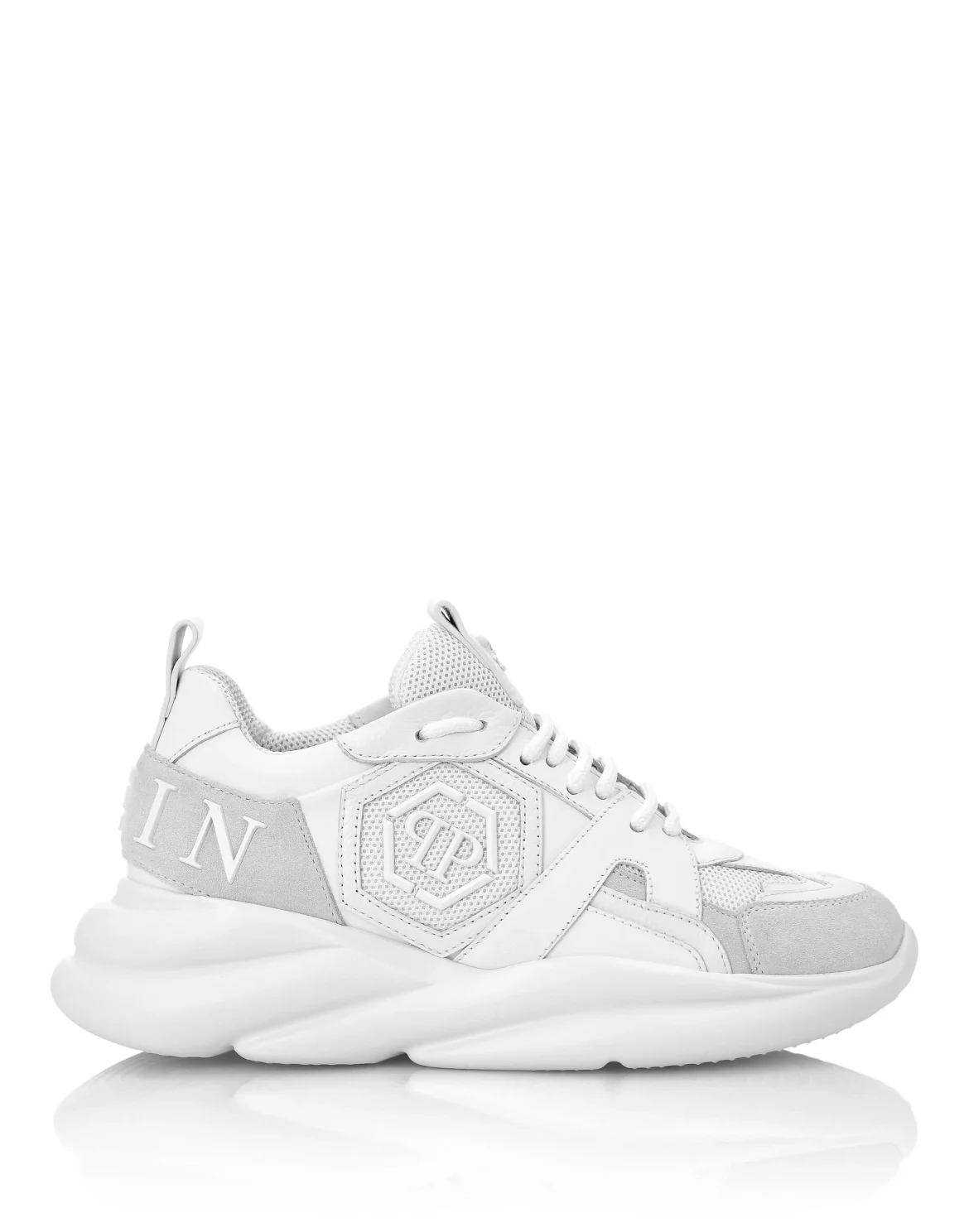 Runner mix materials Plein Hurricane, цвет: Белый