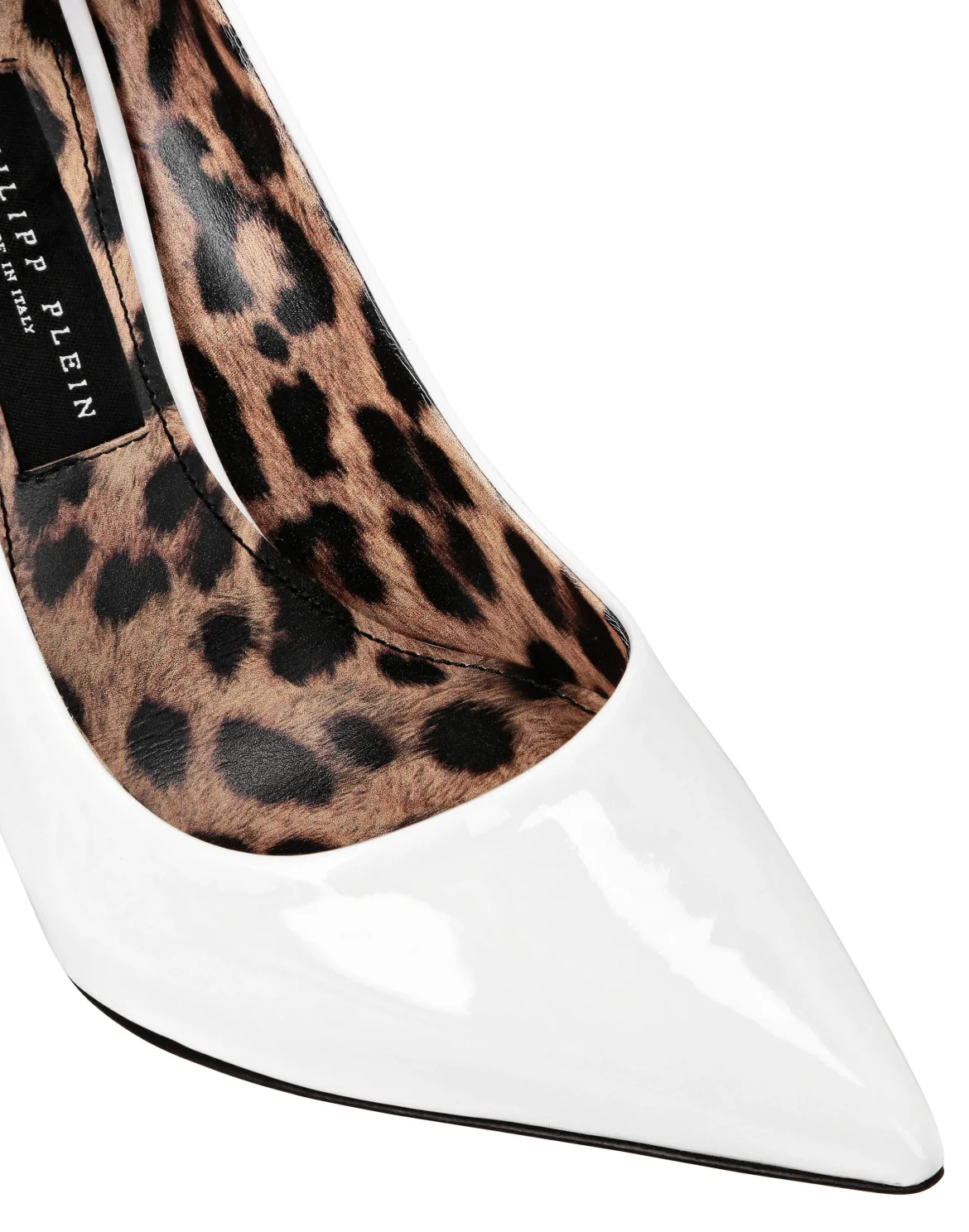 Skull Heel Patent Leather Pumps, цвет: Белый