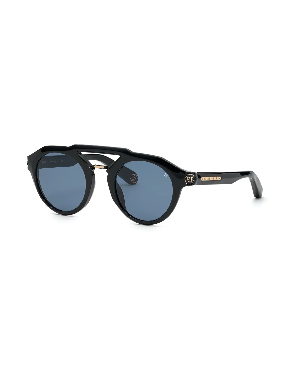 Sunglasses Round PLEIN BRAVE SHADES  HEXAGON, цвет: Черный