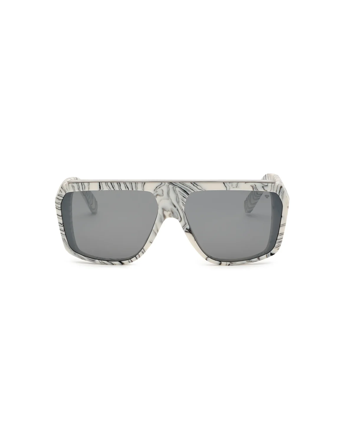 Sunglasses Rectangular Oversize PLEIN HEXAGON, цвет: Белый