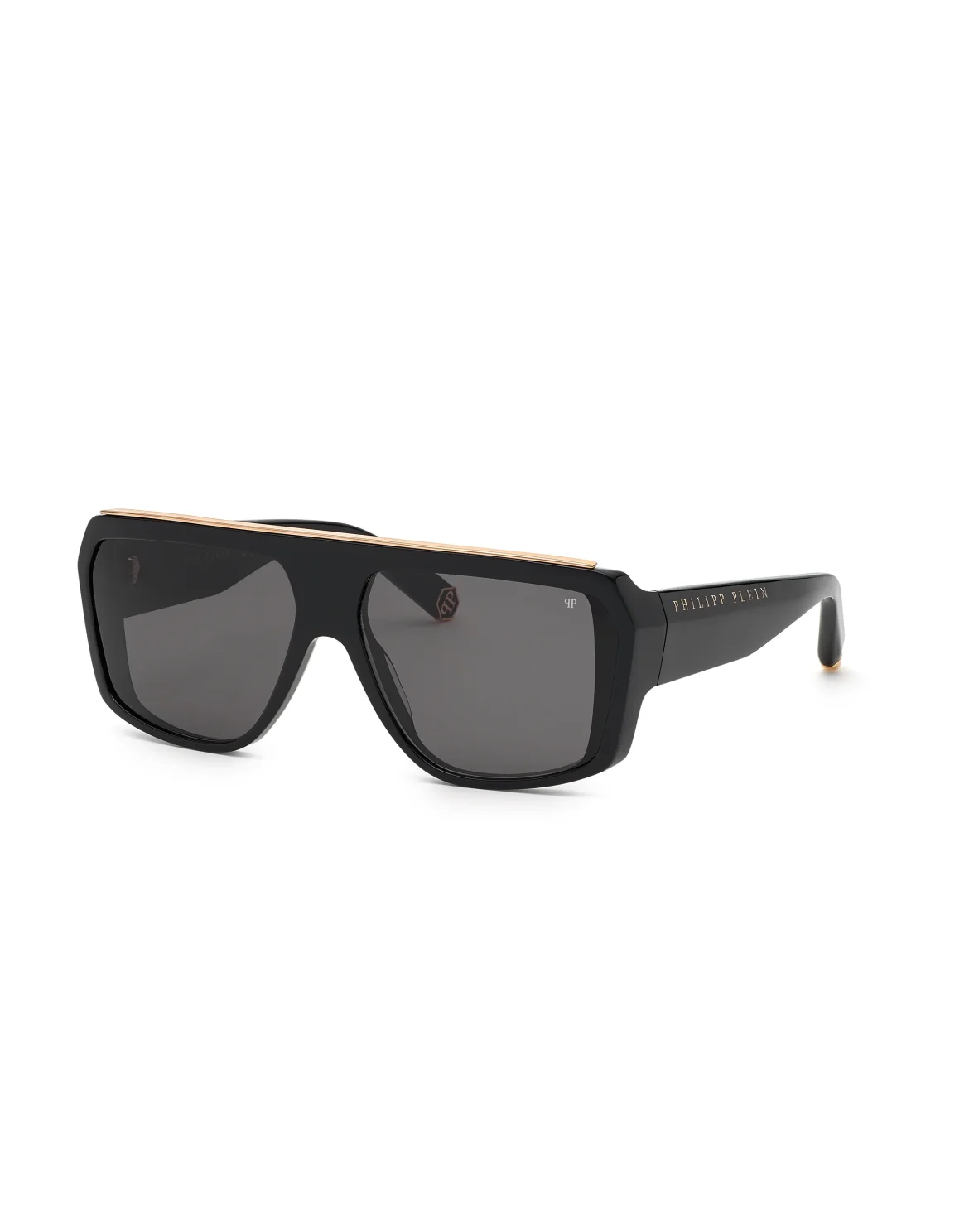 Sunglasses Rectangular Oversize PLEIN HEXAGON, цвет: Черный