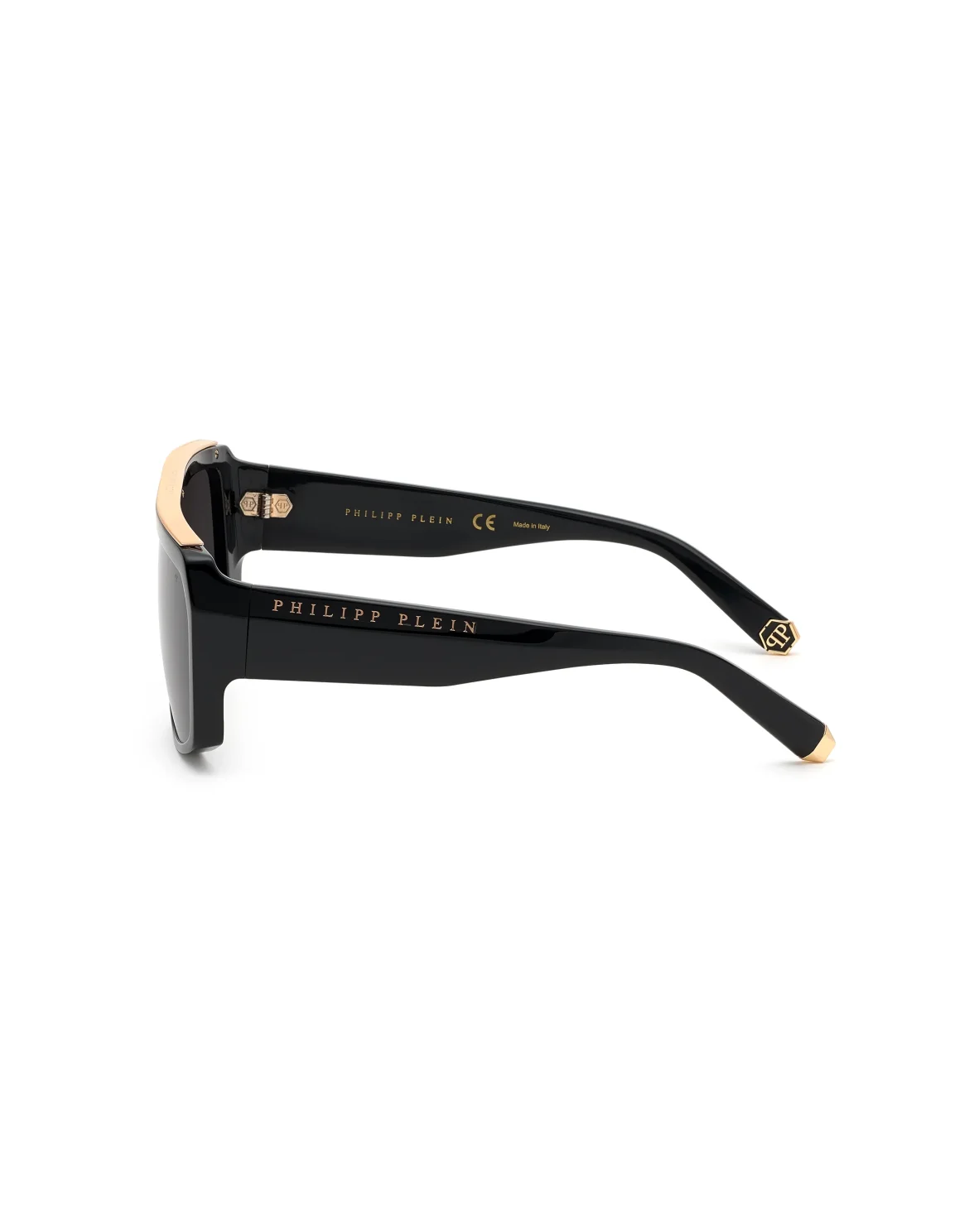 Sunglasses Rectangular Oversize PLEIN HEXAGON, цвет: Черный