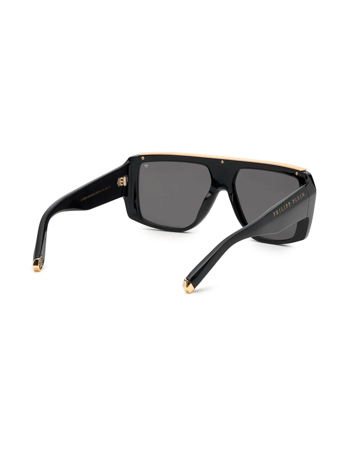 Sunglasses Rectangular Oversize PLEIN HEXAGON, цвет: Черный