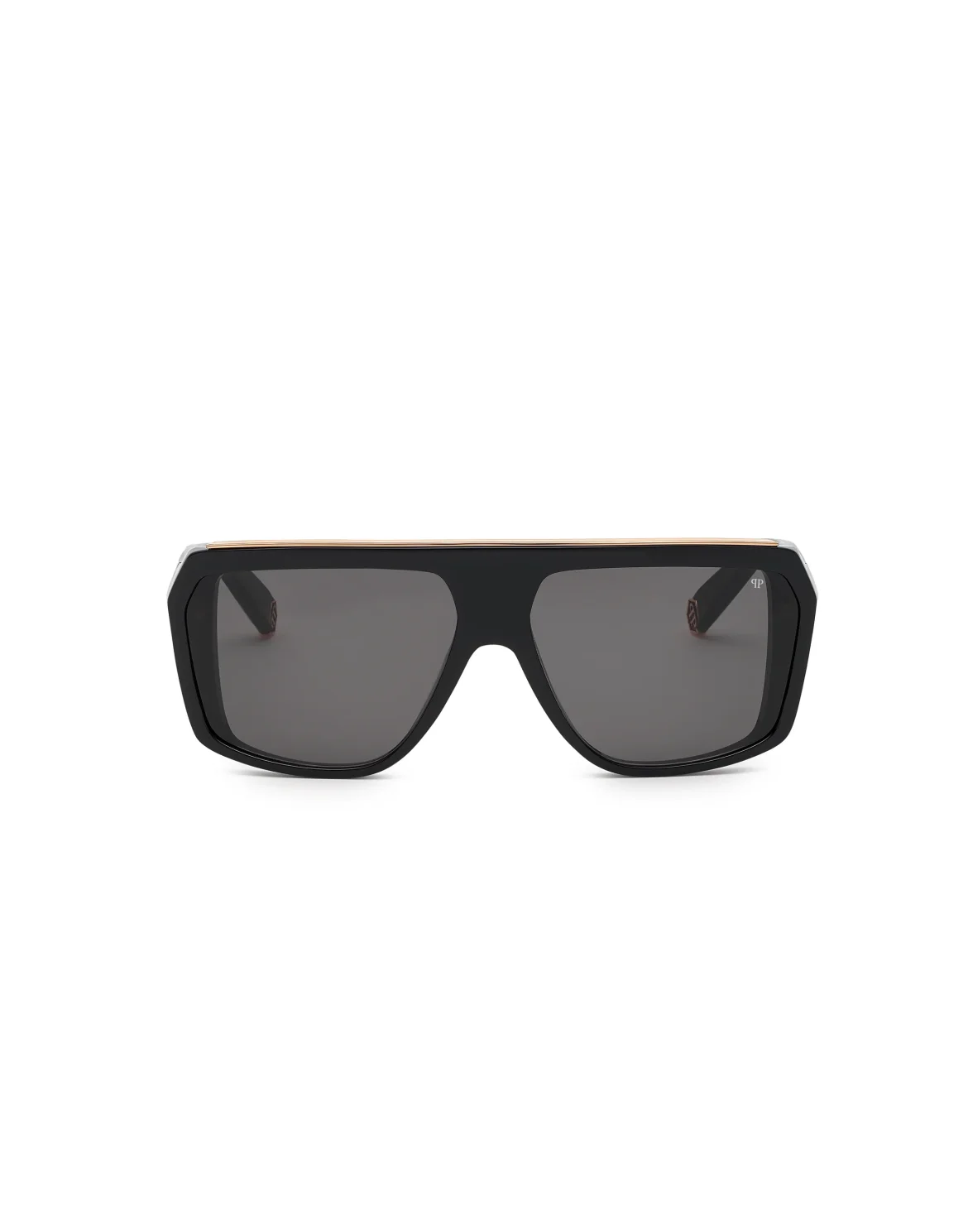 Sunglasses Rectangular Oversize PLEIN HEXAGON, цвет: Черный