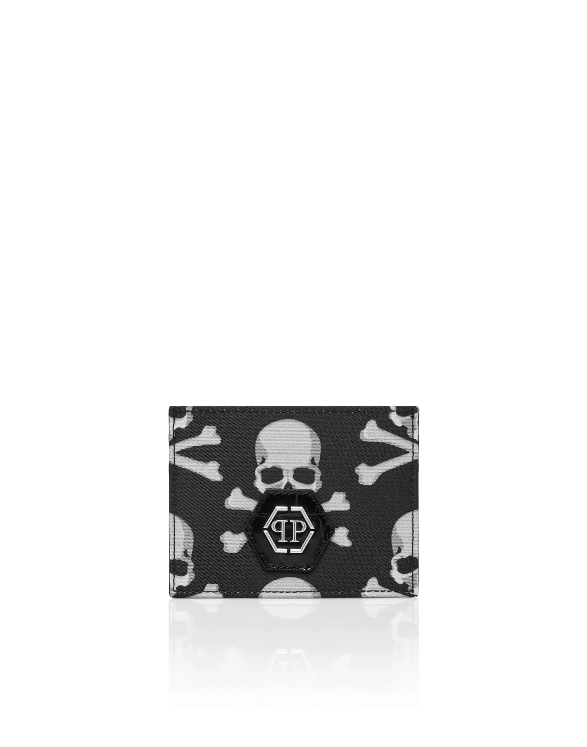 Credit Cards Holder Skull&Bones, цвет: Черный