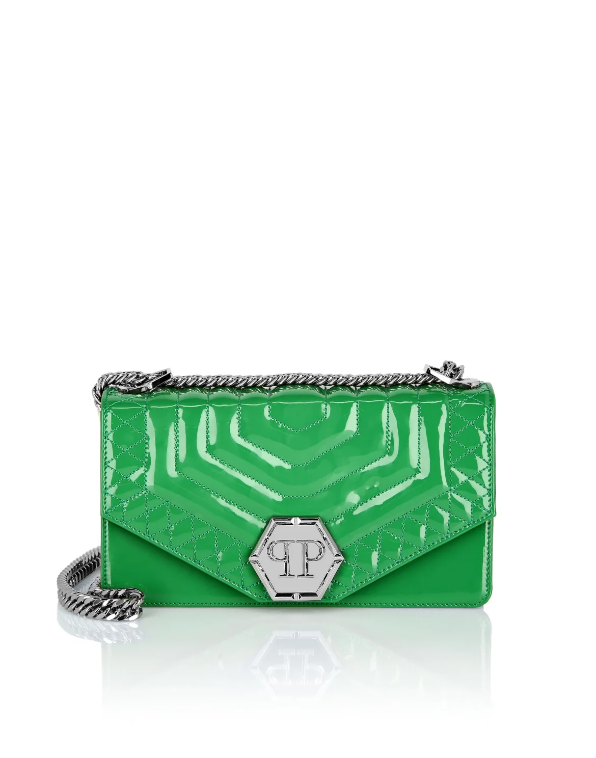 Medium Shoulder Bag Hexagon, цвет: Зеленый