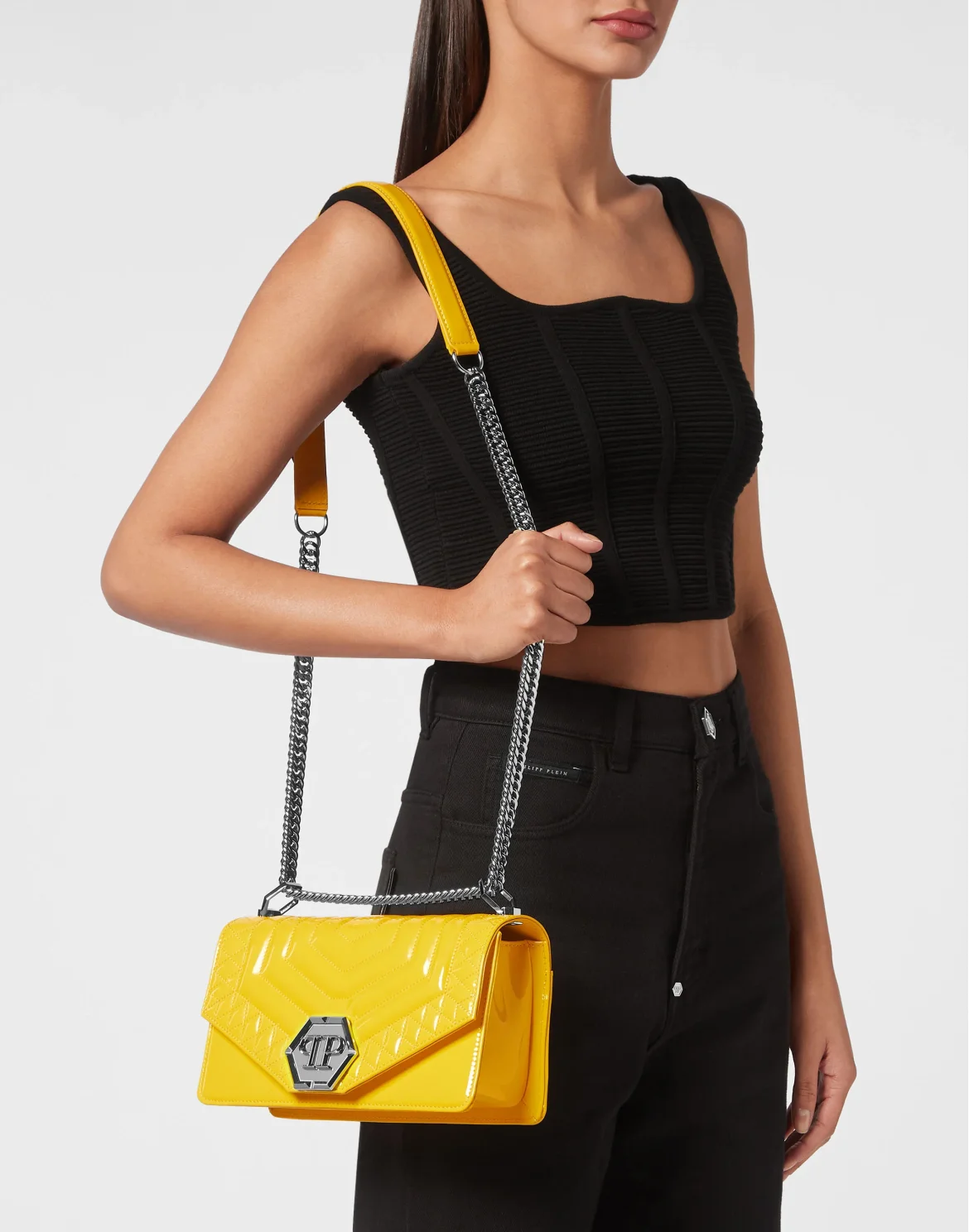 Medium Shoulder Bag Hexagon, цвет: Желтый