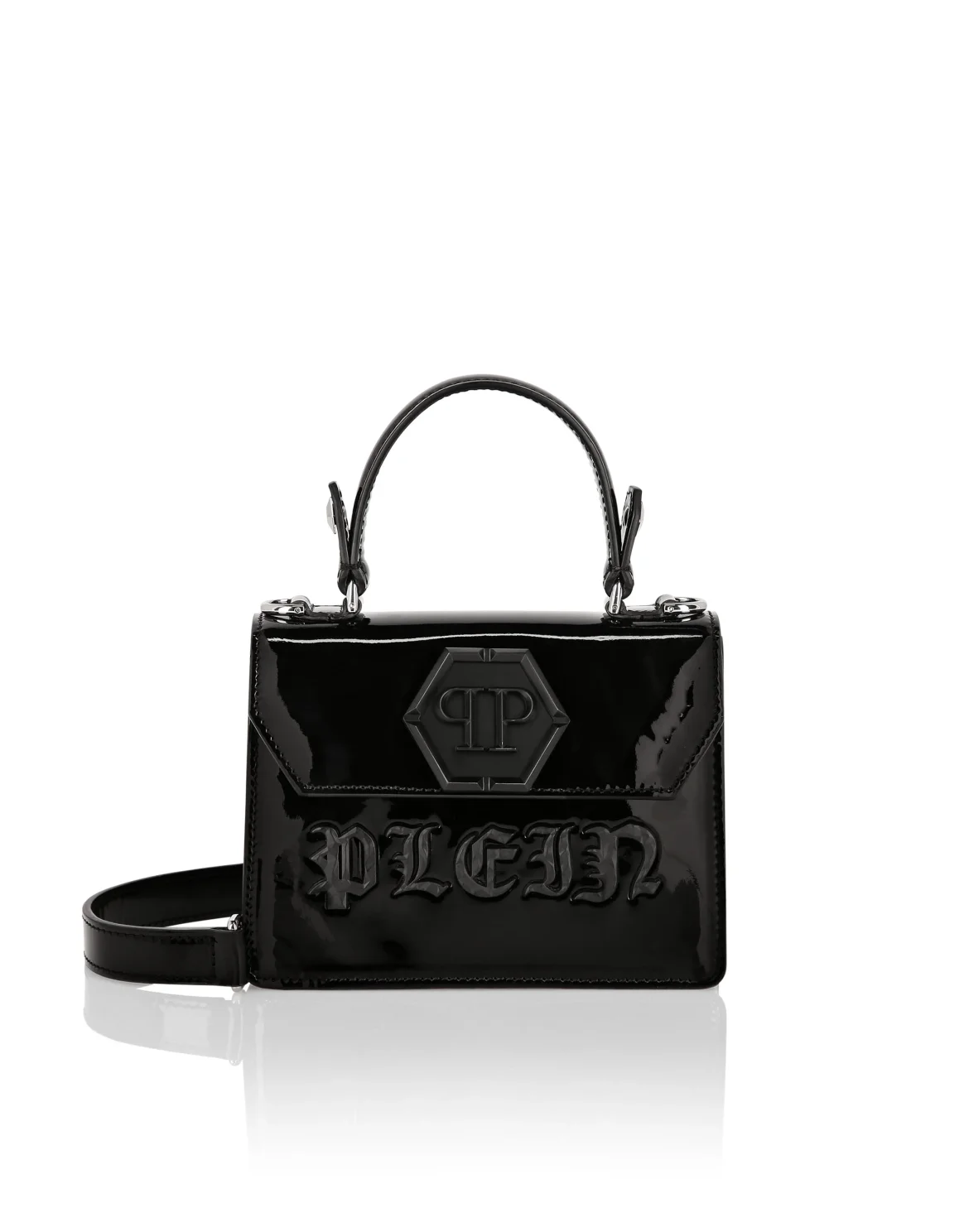 Small Handle Bag Superheroine GOTHIC PLEIN, цвет: Черный