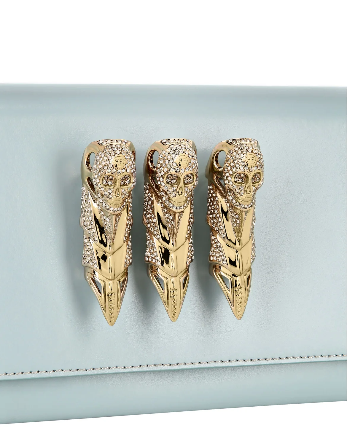 Claw Clutch with Crystals, цвет: Бирюзовый