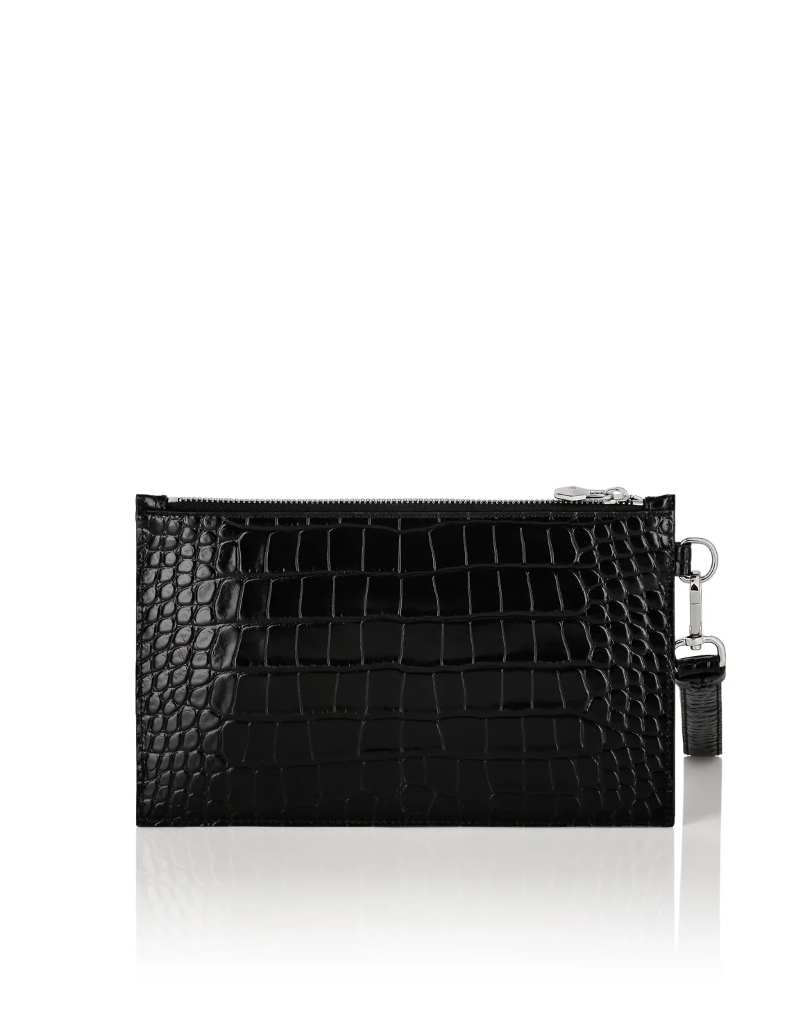 Croco Embossed  Minaudiere, цвет: Черный