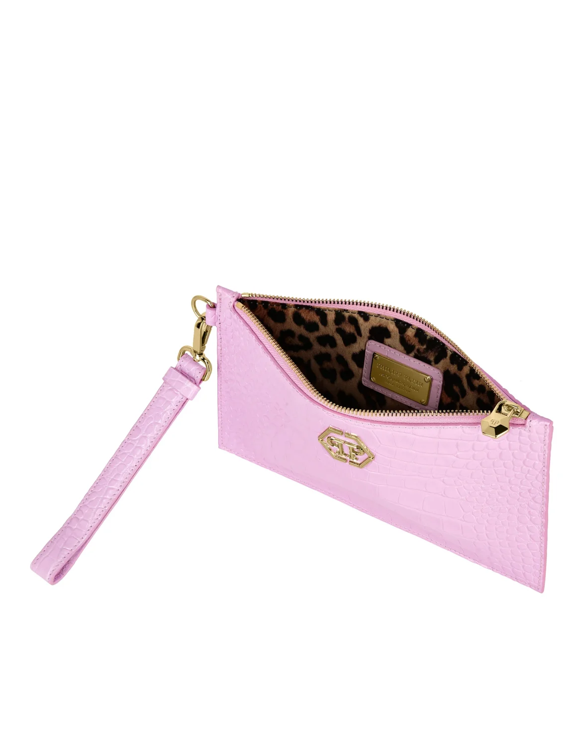 Croco Embossed  Minaudiere, цвет: Розовый