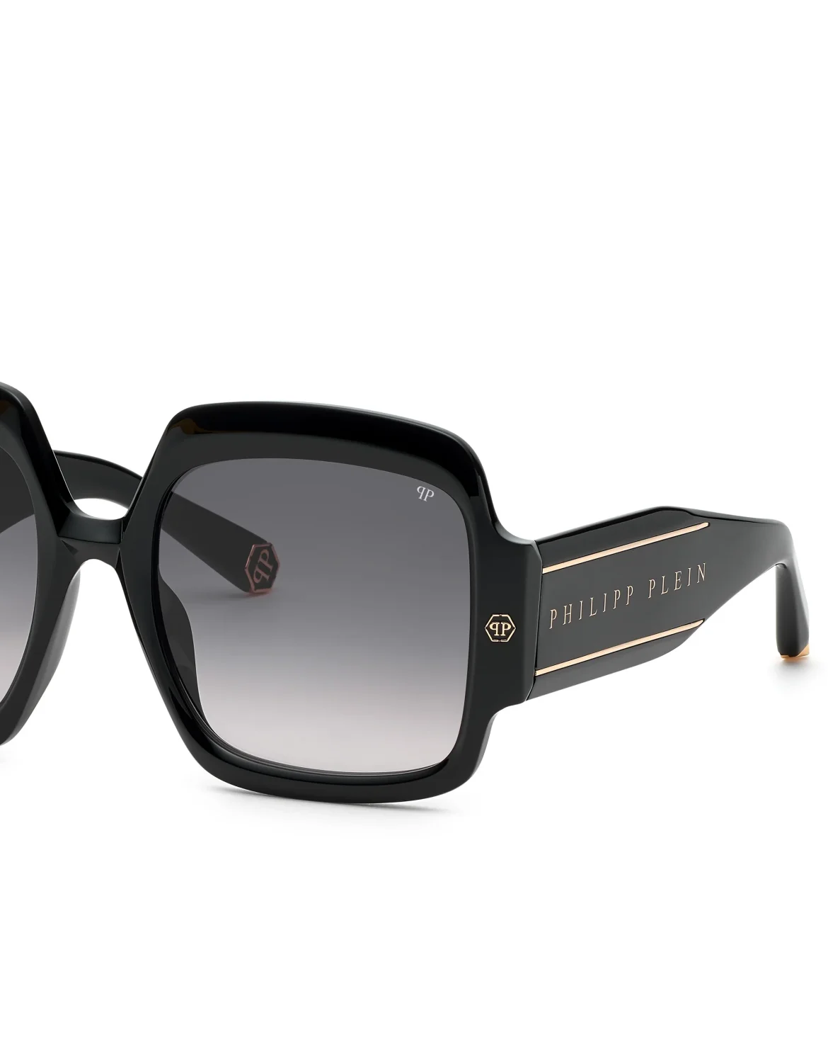 Sunglasses Square Oversize PLEIN FIRST LADY DUBAI, цвет: Черный
