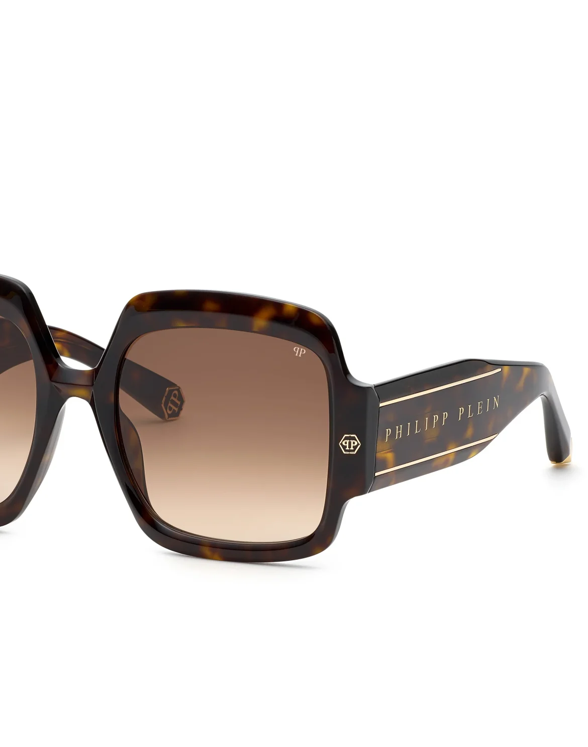 Sunglasses Square Oversize PLEIN FIRST LADY DUBAI, цвет: Коричневый