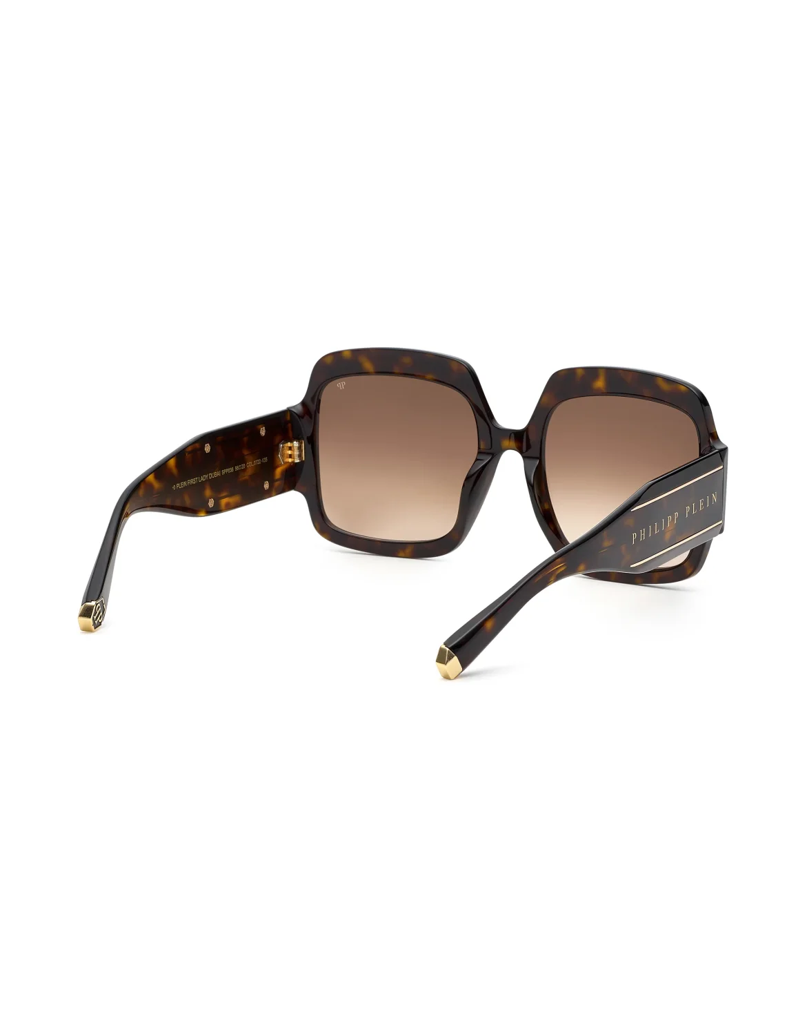 Sunglasses Square Oversize PLEIN FIRST LADY DUBAI, цвет: Коричневый