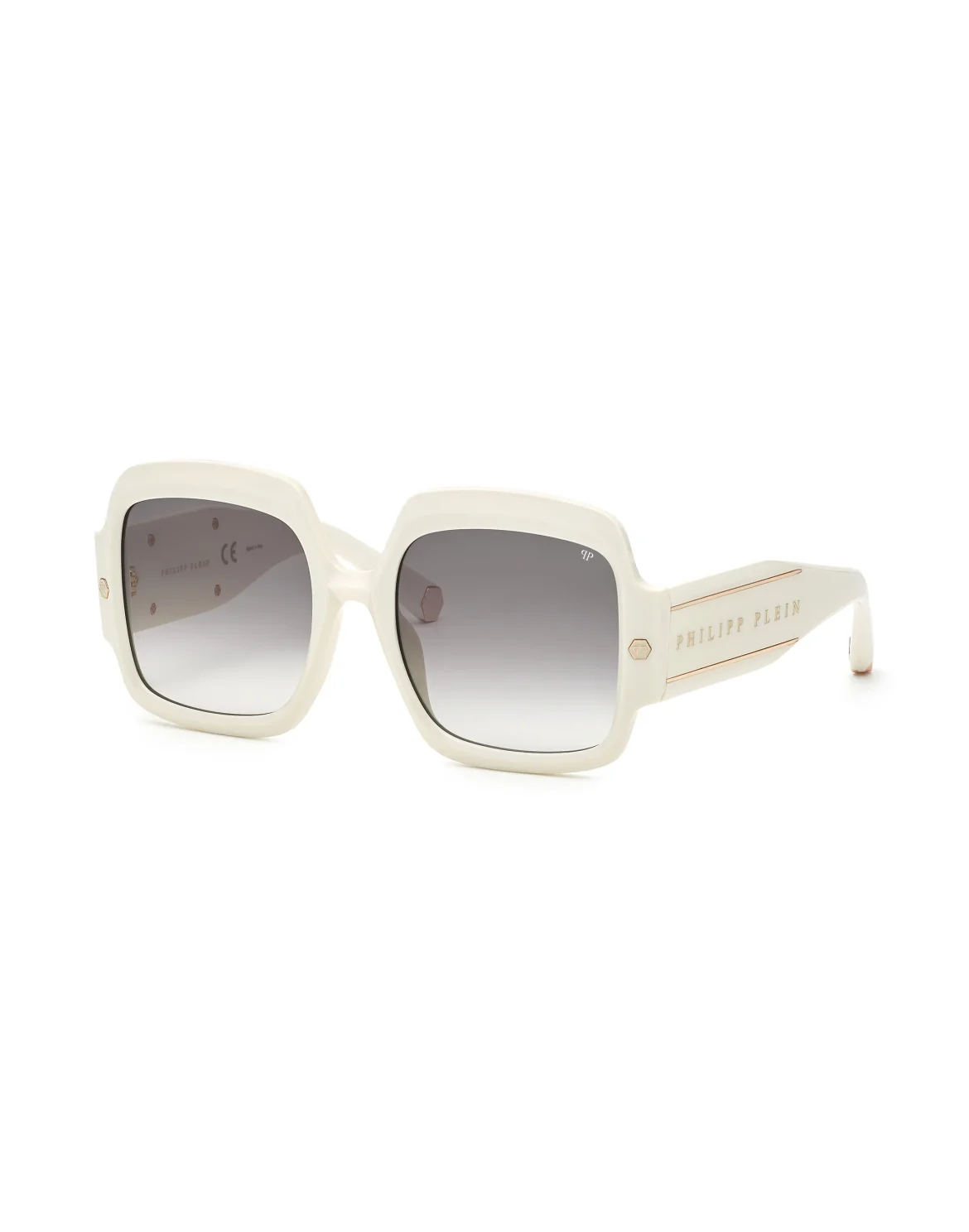 Sunglasses Square Oversize PLEIN FIRST LADY DUBAI, цвет: Бежевый