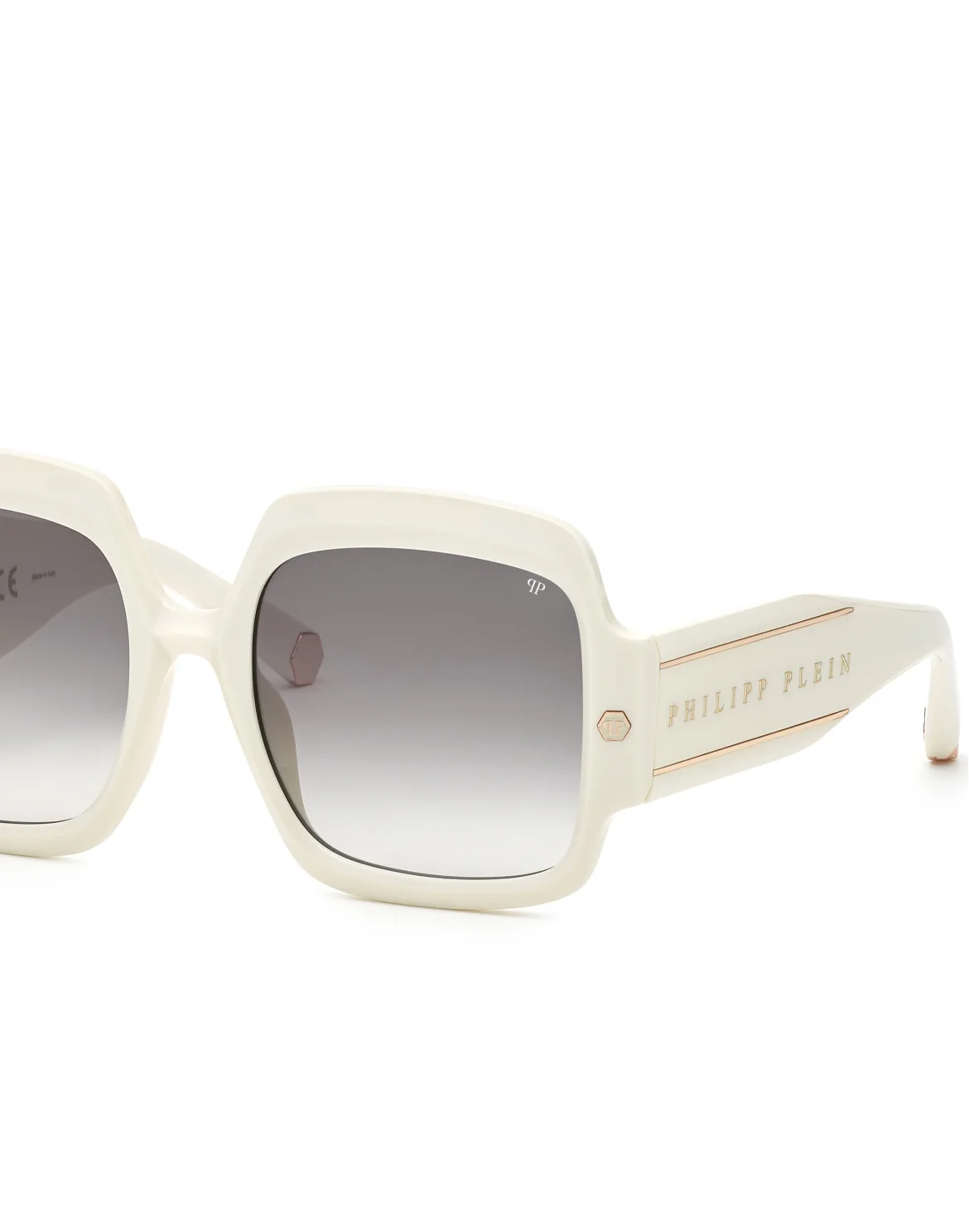 Sunglasses Square Oversize PLEIN FIRST LADY DUBAI, цвет: Бежевый