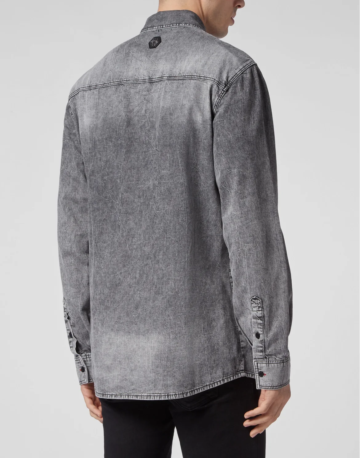 Denim Shirt LS, цвет: Серый